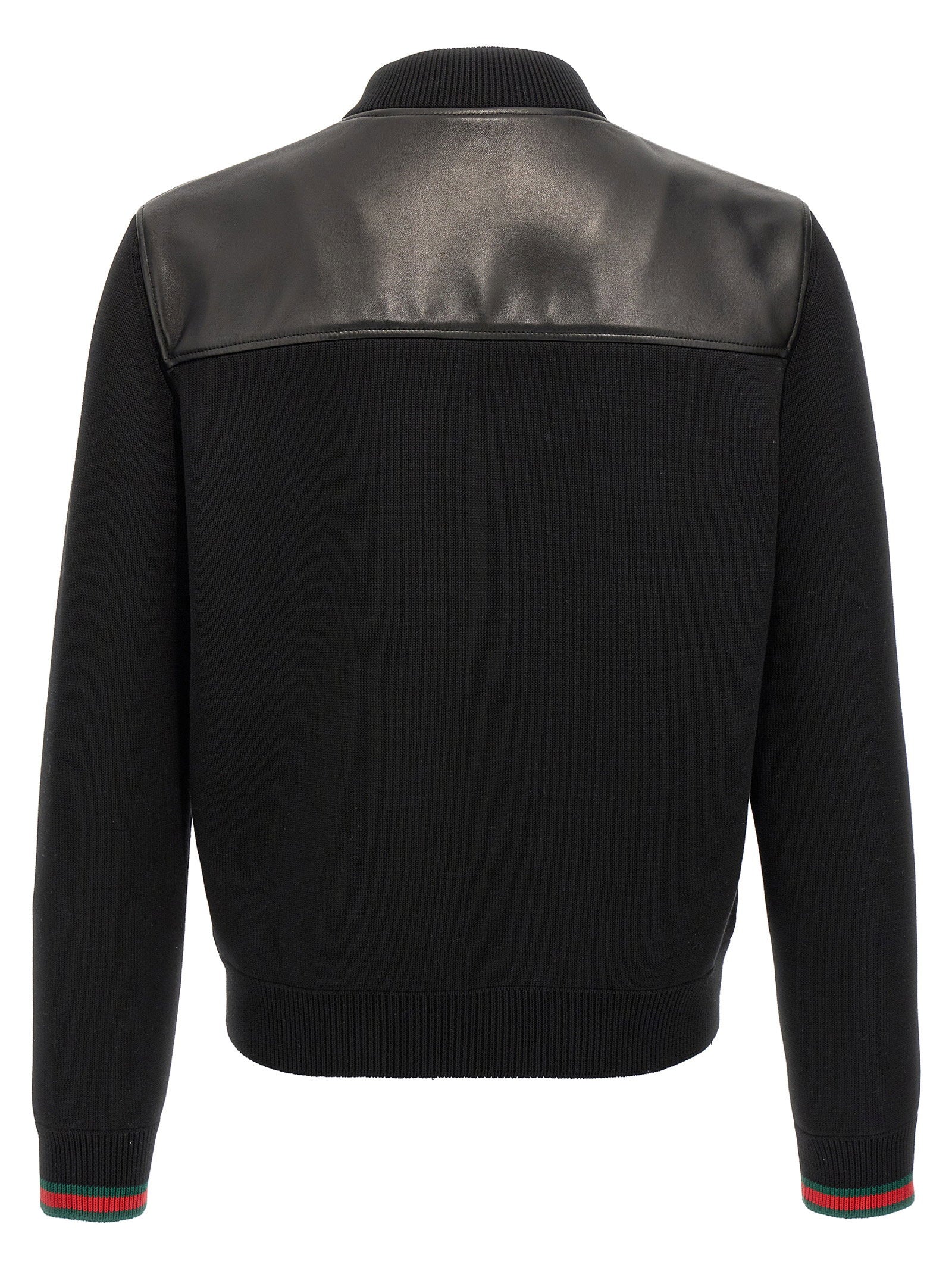 Gucci Men's Bimaterial Bomber Jacket