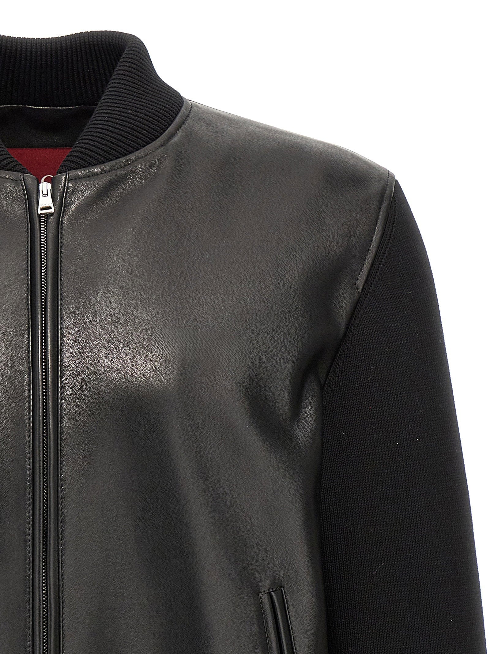 Gucci Men's Bimaterial Bomber Jacket