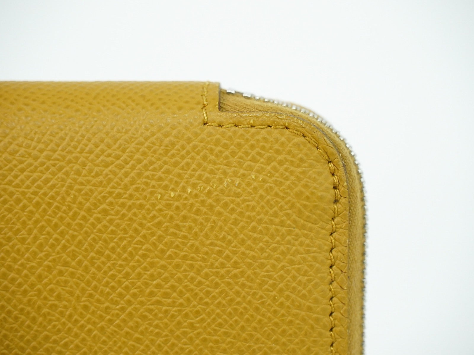 Hermes Azap Silkin Epsom Leather Silk Beige Leather Wallets Accessory (Pre-Owned)
