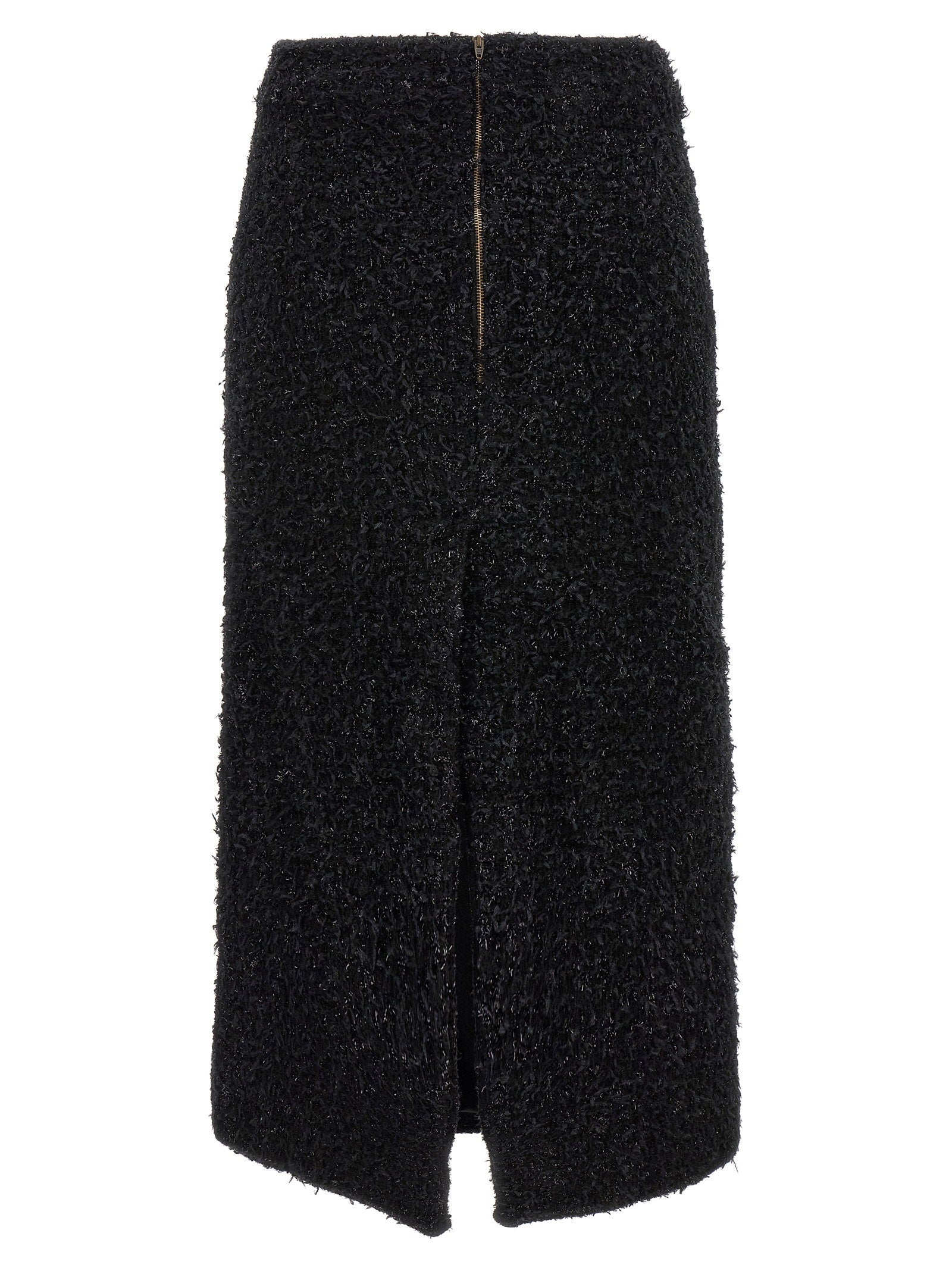 Balenciaga Women's Tweed Midi Skirt