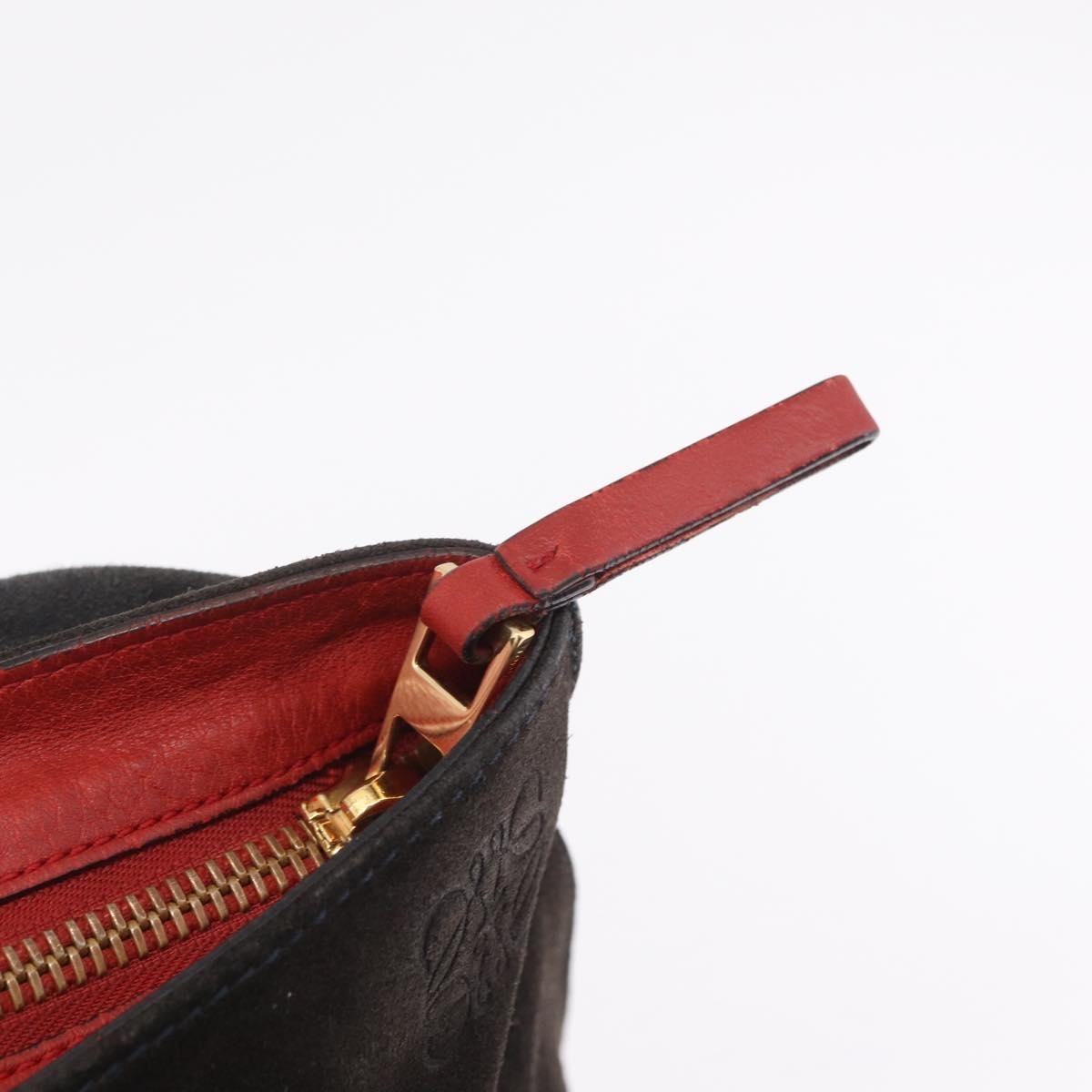 Loewe Anton Suede Brown Suede Backpack Bag (Pre-Owned)