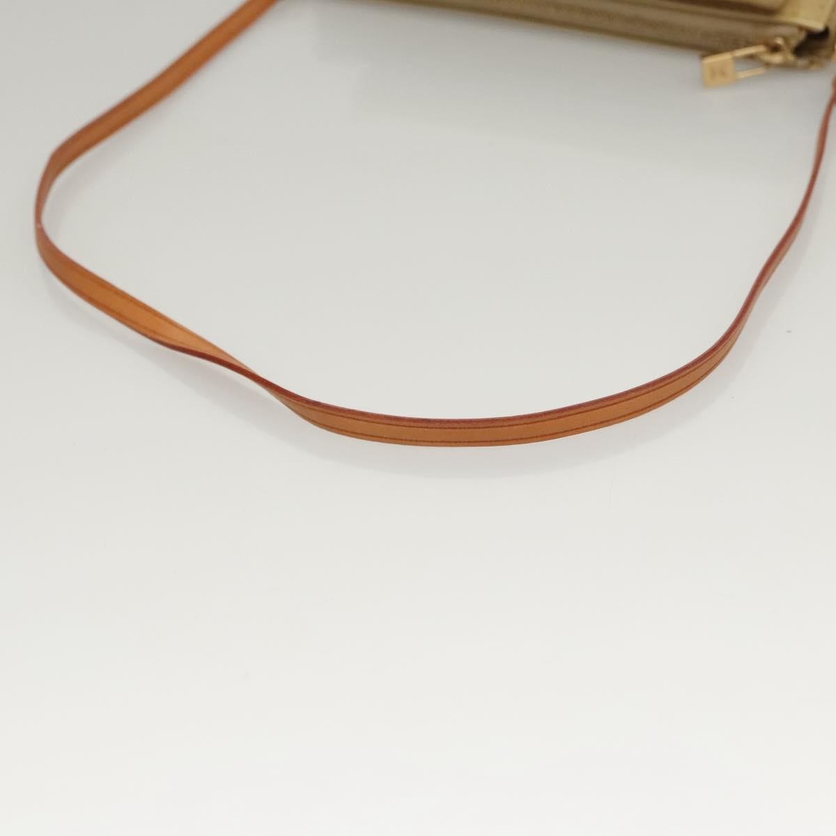Louis Vuitton Mott Monogram Vernis Beige Patent_Leather Clutche & Pouche Bag (Pre-Owned)
