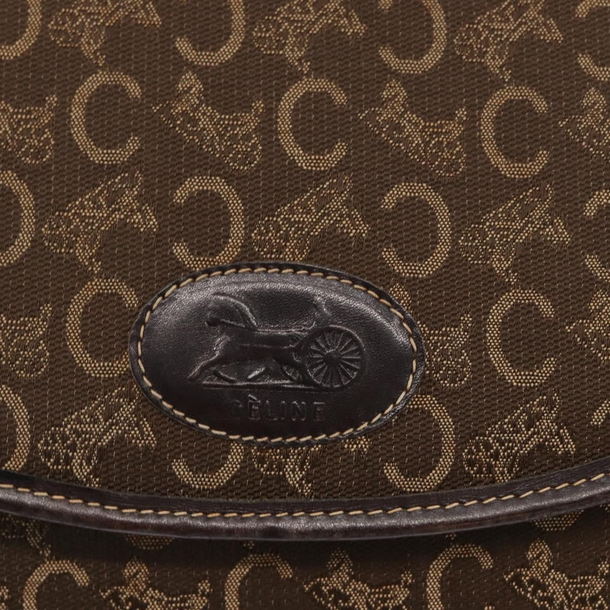 Celine C Sulky Canvas Brown Canvas Shoulder Bag Bag (Pre-Owned)