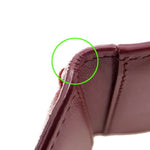 Bottega Veneta Intrecciato Burgundy Leather Wallet  (Pre-Owned)