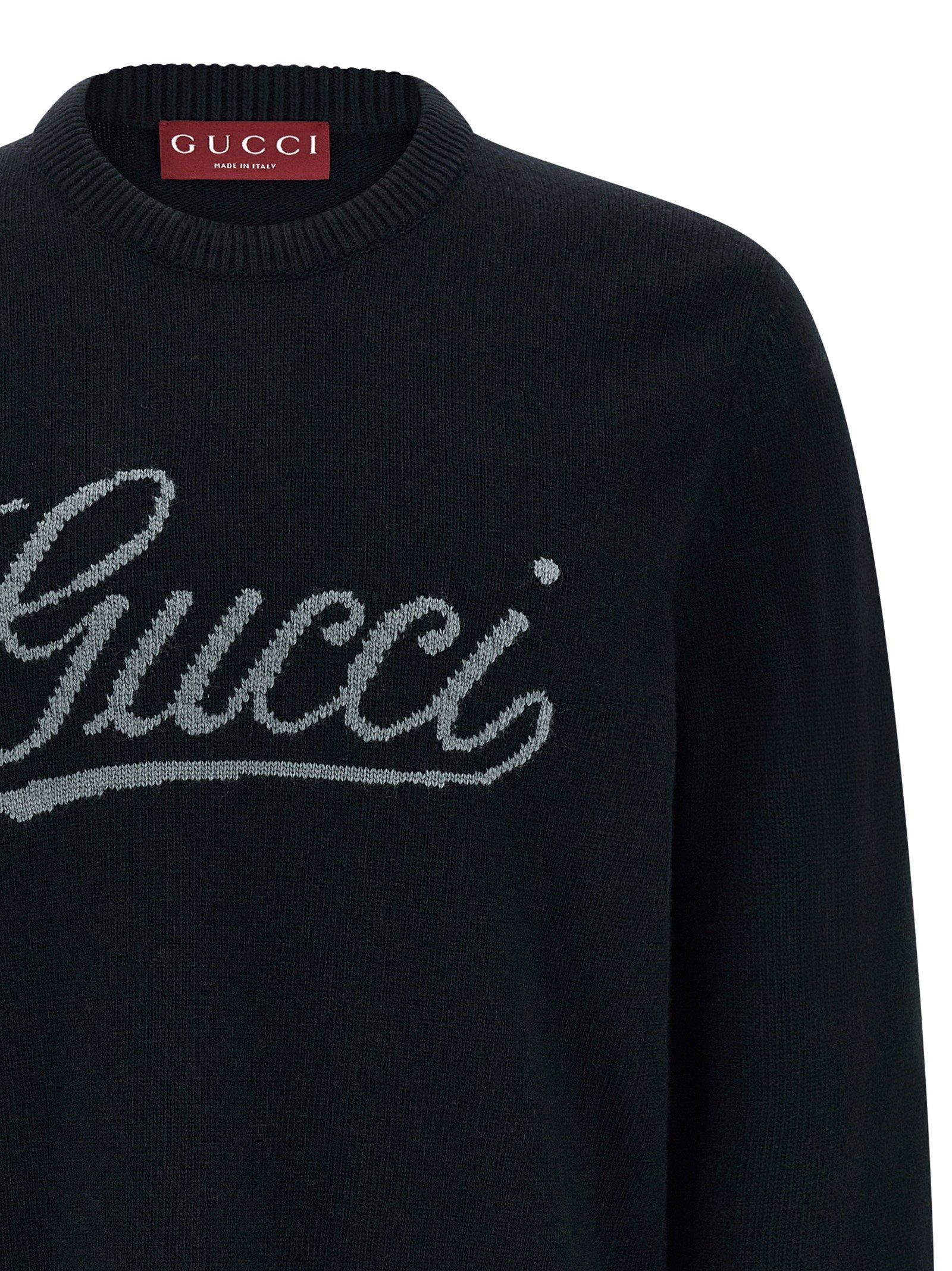 Gucci Men's Logo Intarsia Sweater