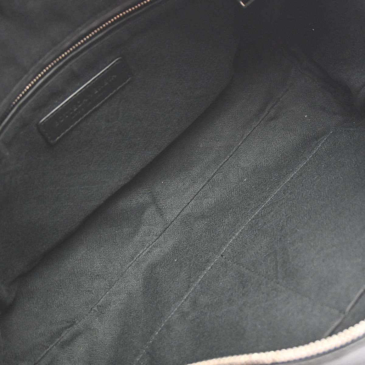 Bottega Veneta Zip Clutch Leather With Intrecciato Snakeskin Detail Black Leather Clutche & Pouche Bag (Pre-Owned)