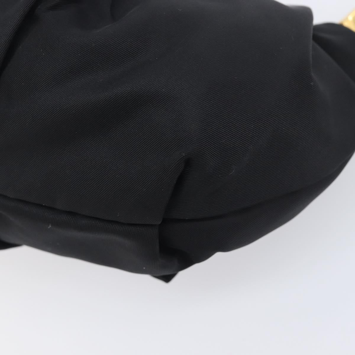 Prada Bow Wristlet Tessuto Black Nylon Clutche & Pouche Bag (Pre-Owned)