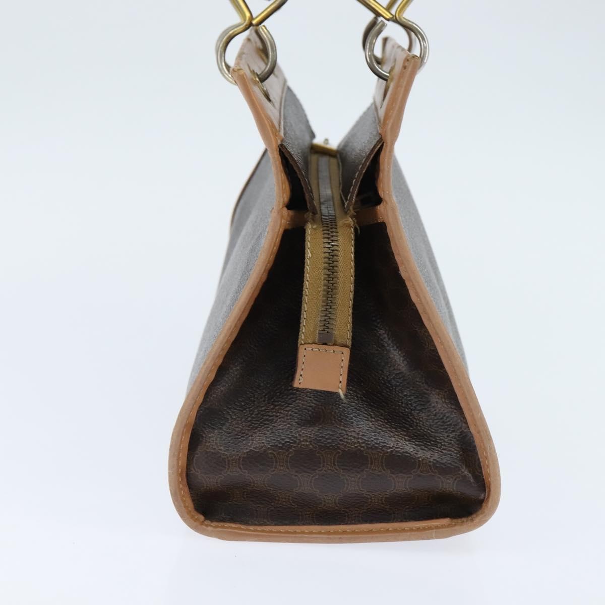 Celine Vintage Macadam Canvas Brown Canvas Tote Bag Bag (Pre-Owned)