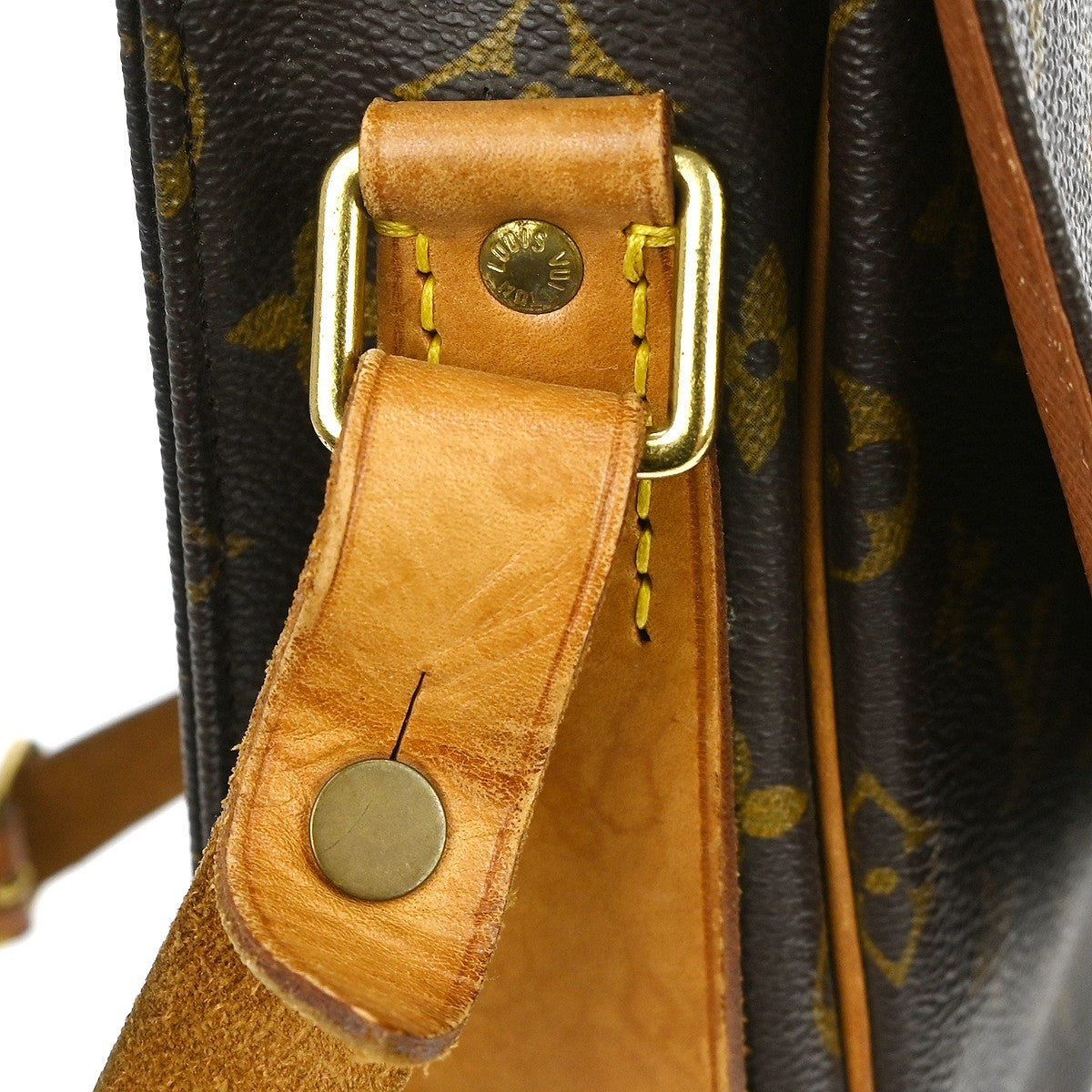 Louis Vuitton Cartouchiere Monogram Brown Canvas Shoulder Bag Bag (Pre-Owned)