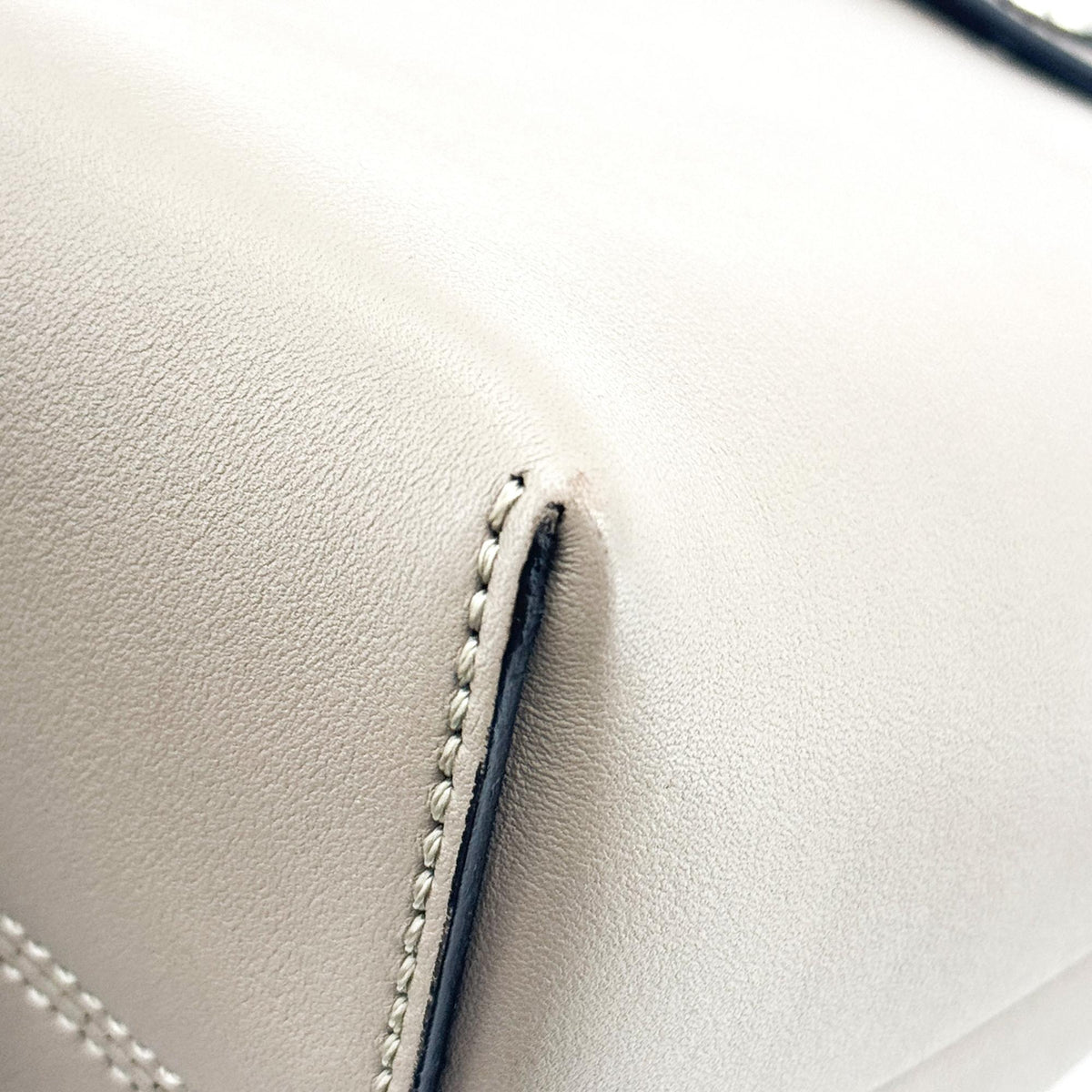 Fendi By The Way Satchel Calfskin Gray Calfskin Handbag (Pre-Owned)