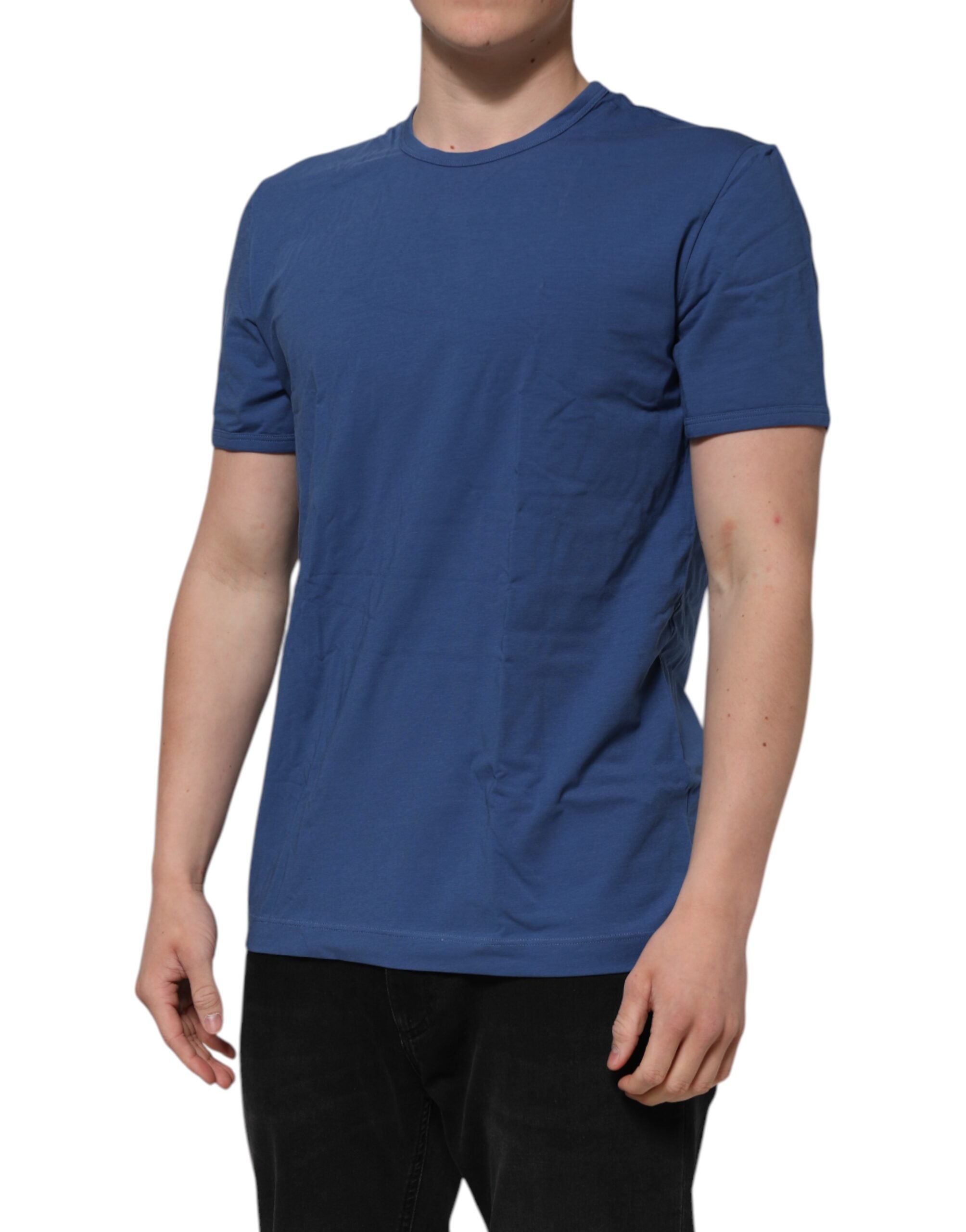 Dolce & Gabbana Blue Cotton Men Round Neck Underwear Men's T-shirt
