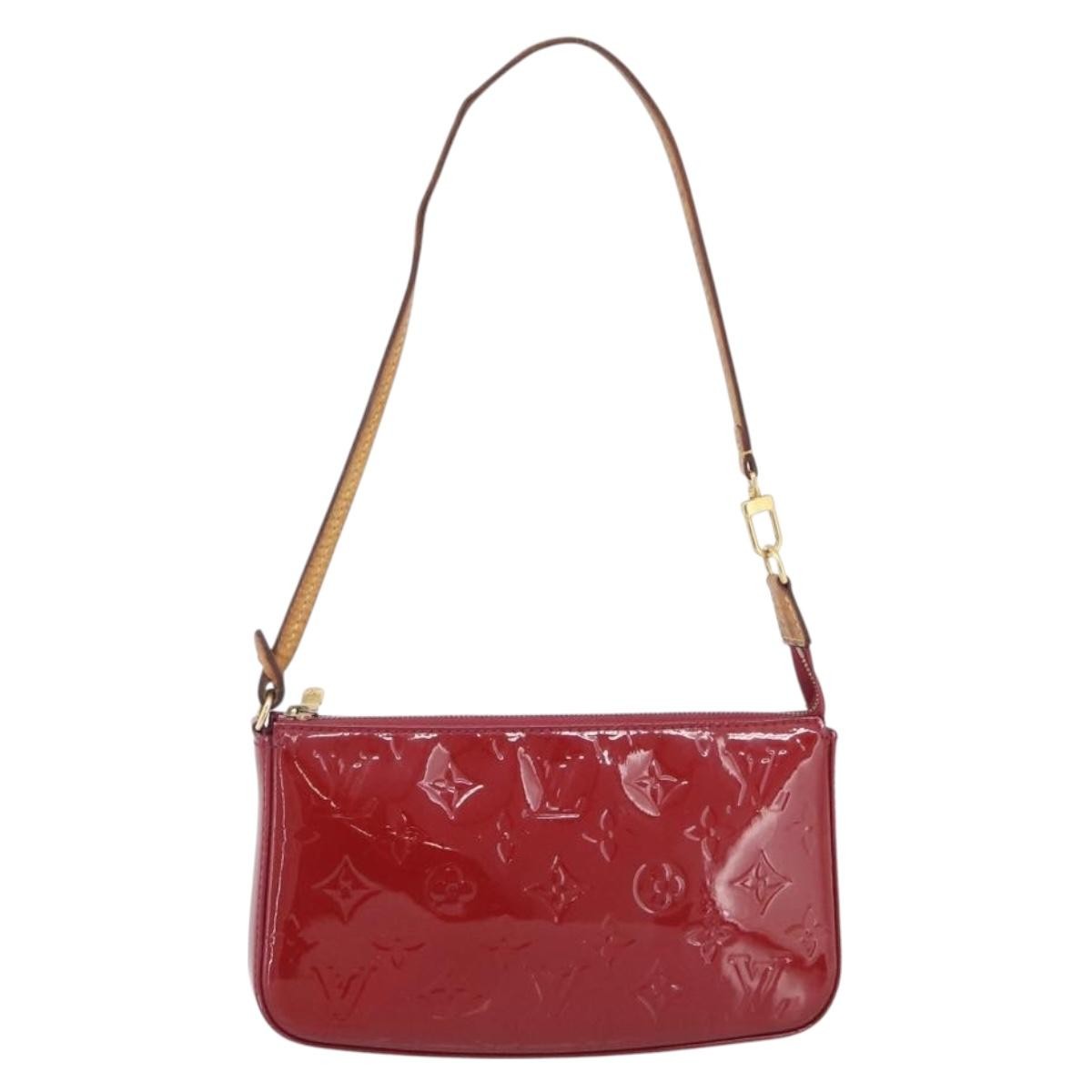 Louis Vuitton Pochette Accessoires Nm Monogram Vernis Pink Patent_Leather Clutche & Pouche Bag (Pre-Owned)