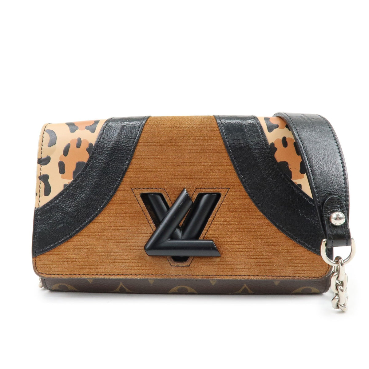 Louis Vuitton Twist Chain Limited Edition Monogram Canvas Brown Canvas Crossbody Bag Bag (Pre-Owned)