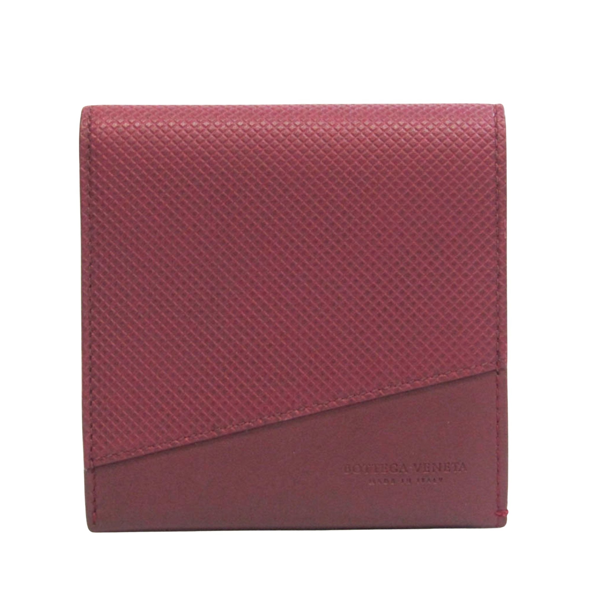 Bottega Veneta Burgundy Leather Wallet  (Pre-Owned)