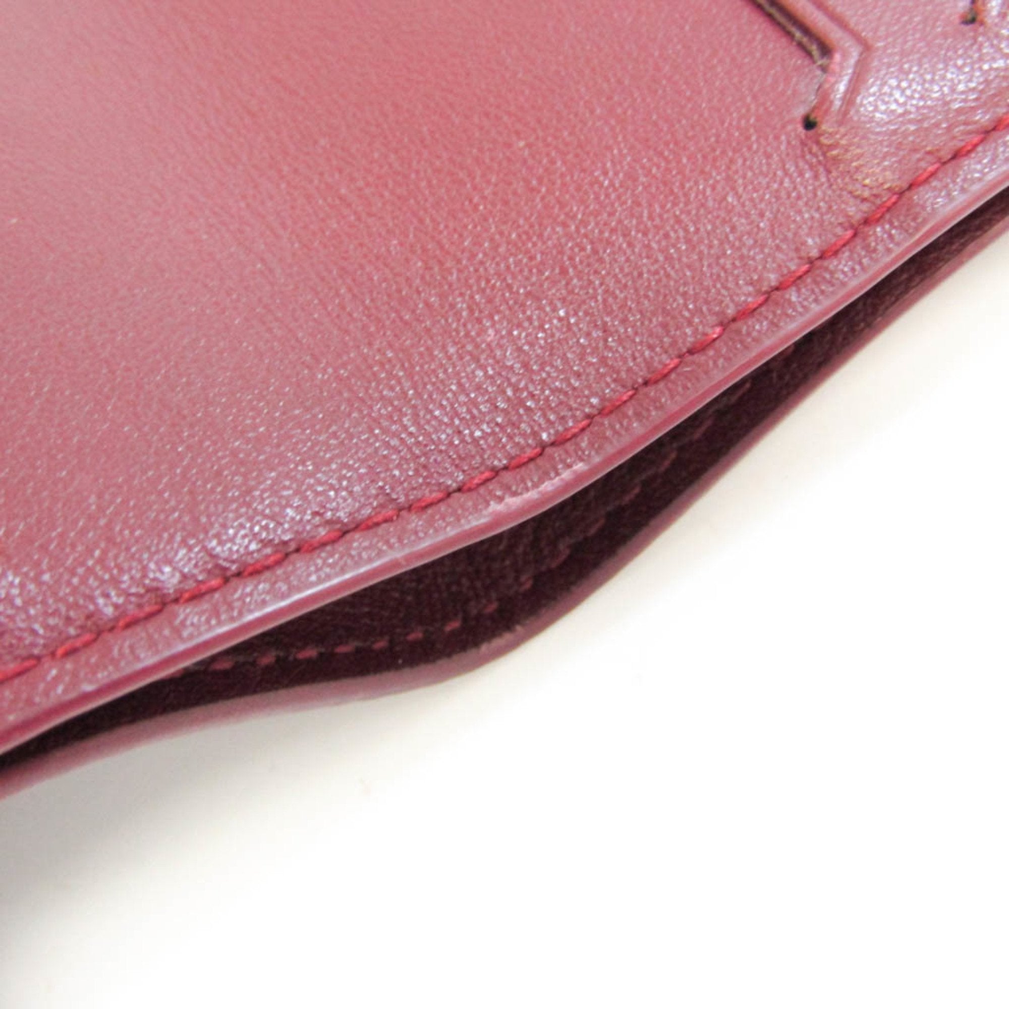 Bottega Veneta Burgundy Leather Wallet  (Pre-Owned)