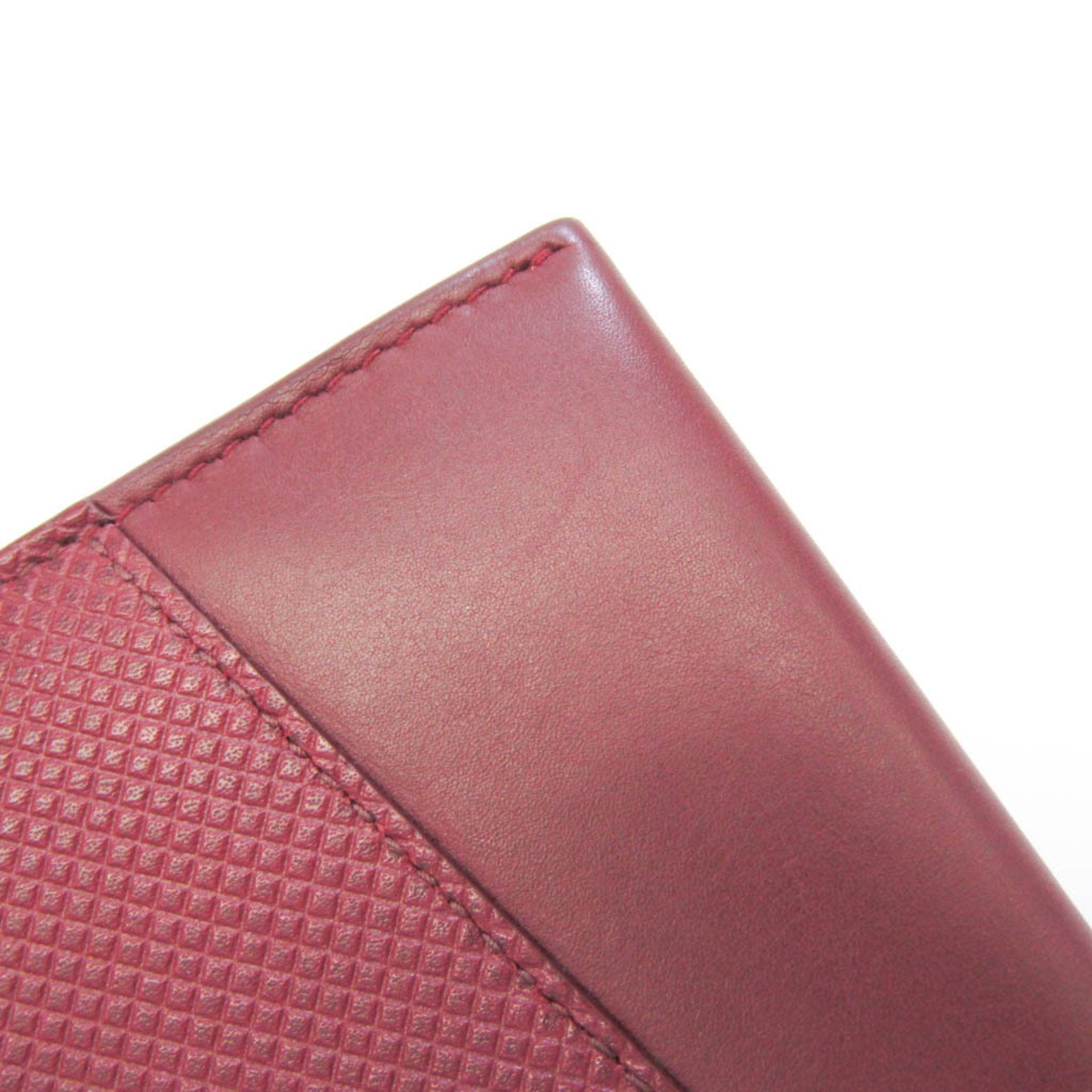 Bottega Veneta Burgundy Leather Wallet  (Pre-Owned)