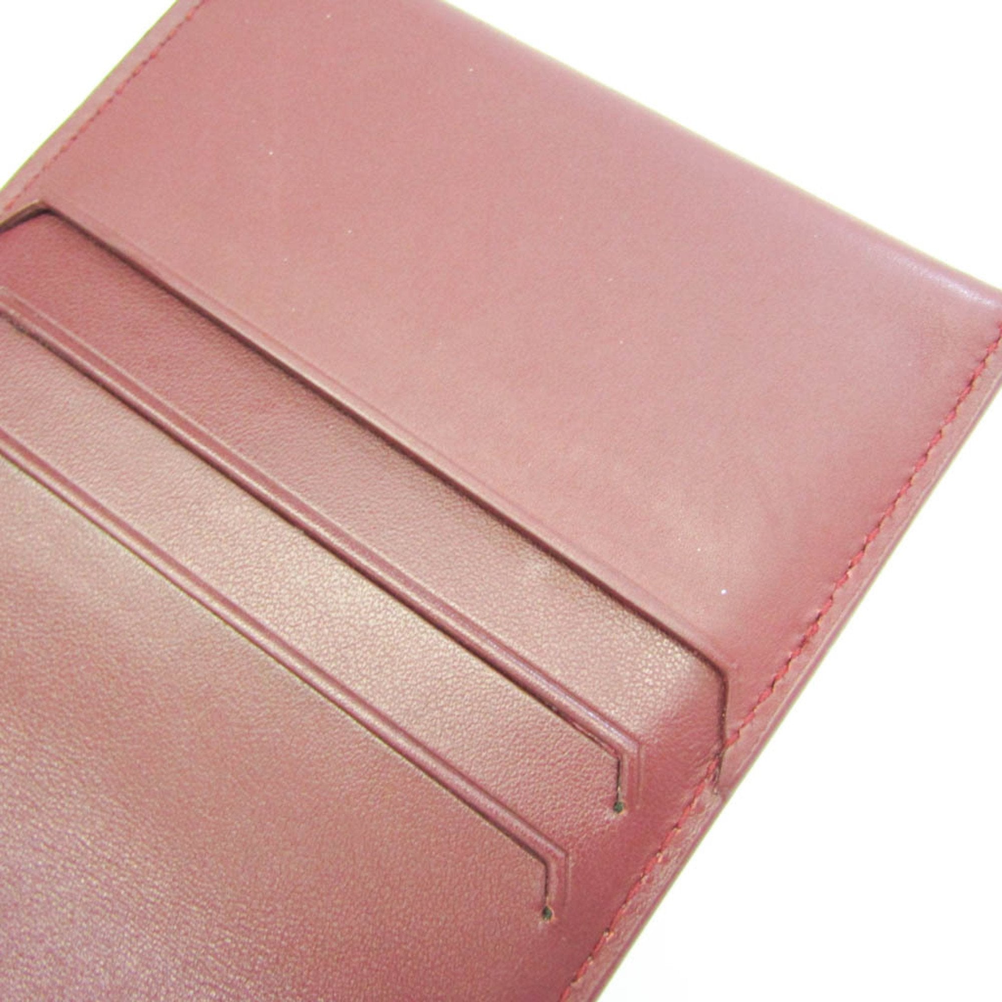 Bottega Veneta Burgundy Leather Wallet  (Pre-Owned)