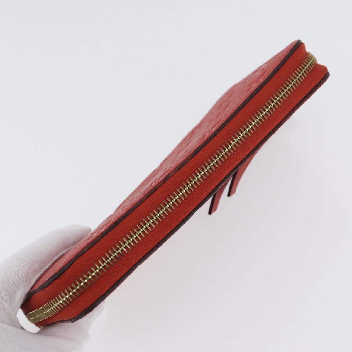 Louis Vuitton Portefeuille Zippy Monogramme Empreinte Monogramme Empreinte Orange Leather Wallets Accessory (Pre-Owned)
