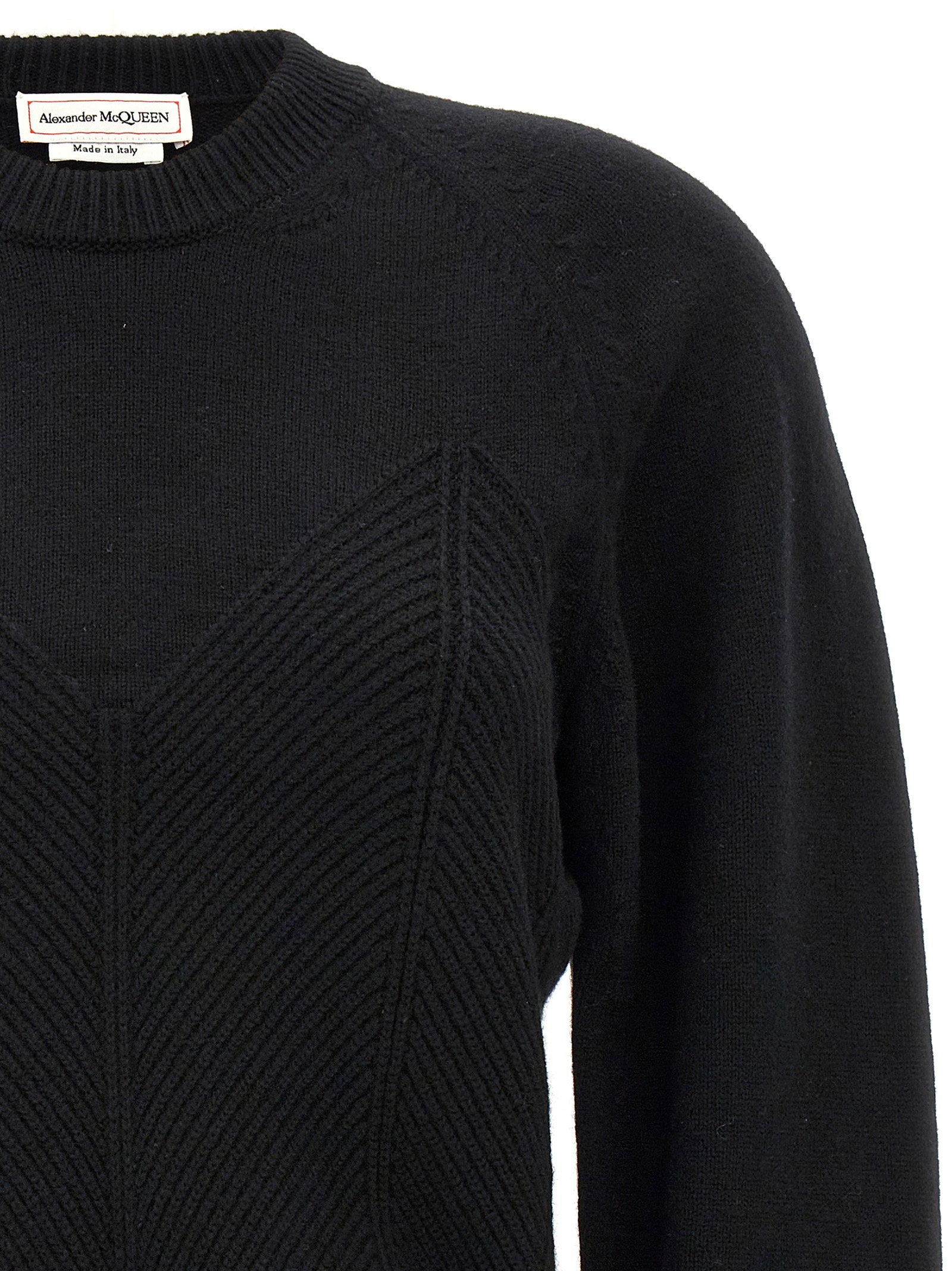 Alexander Mcqueen Women's Chevron Corset Sweater