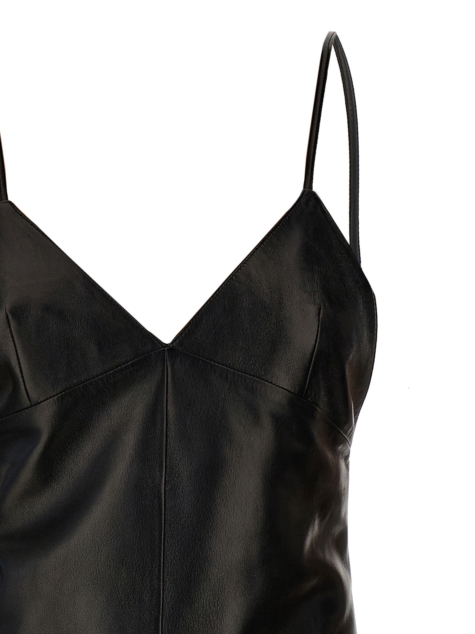 Saint Laurent Women's Leather Slip Dress