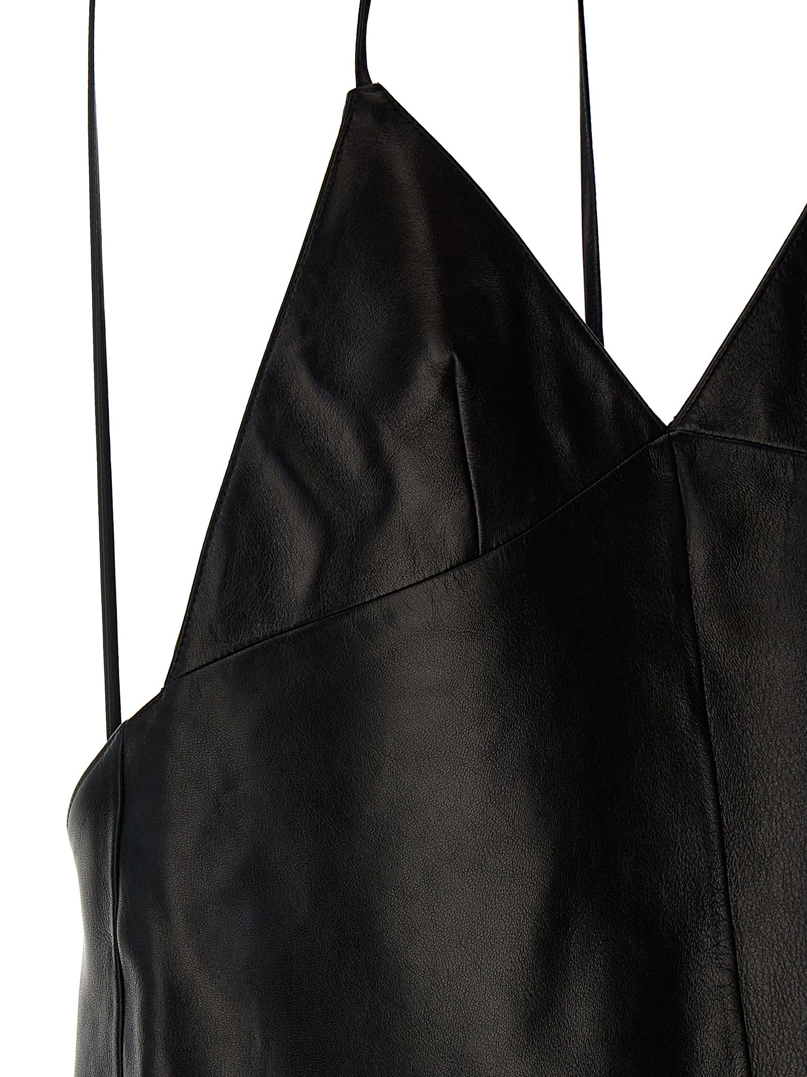 Saint Laurent Women's Leather Slip Dress