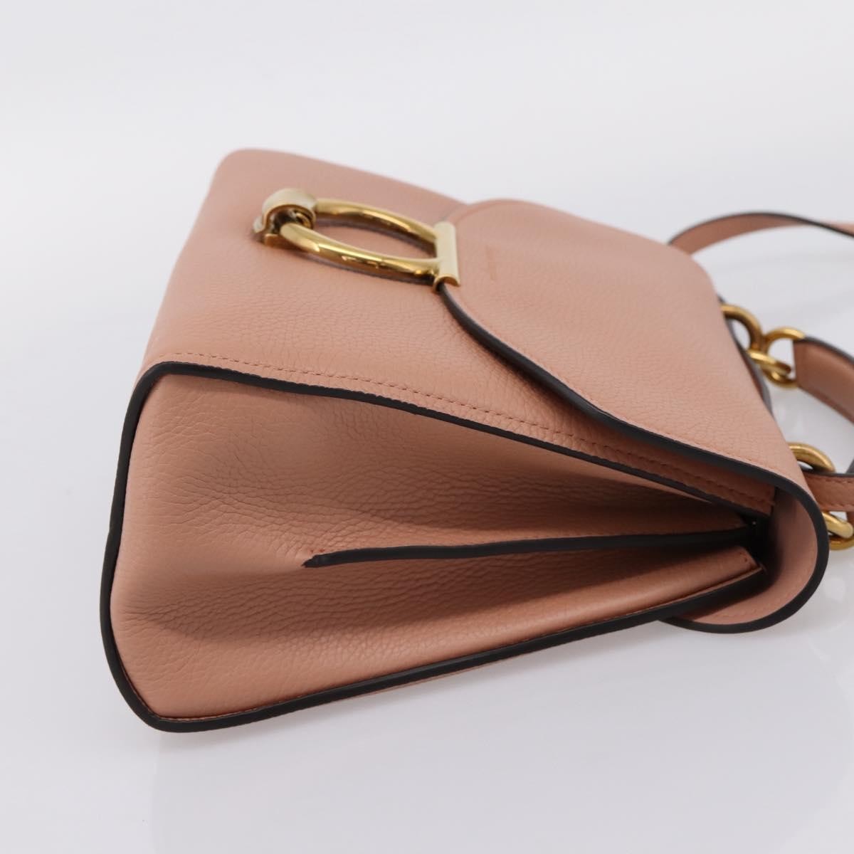 Salvatore Ferragamo Margot Satchel Leather Pink Leather Handbag (Pre-Owned)