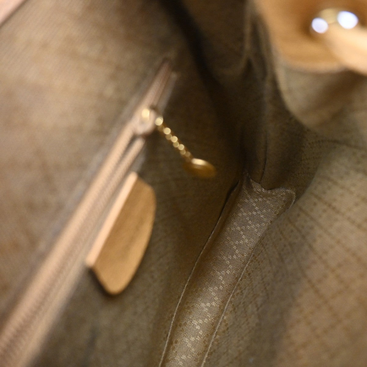 Gucci Vintage Bamboo Leather Yellow Leather Backpack Bag (Pre-Owned)