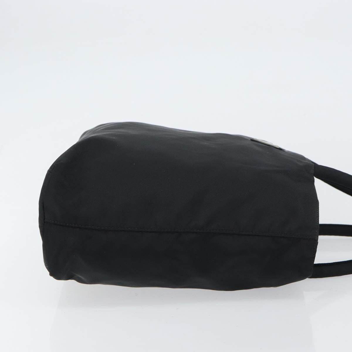 Prada Vintage Zip Tessuto Black Nylon Tote Bag Bag (Pre-Owned)