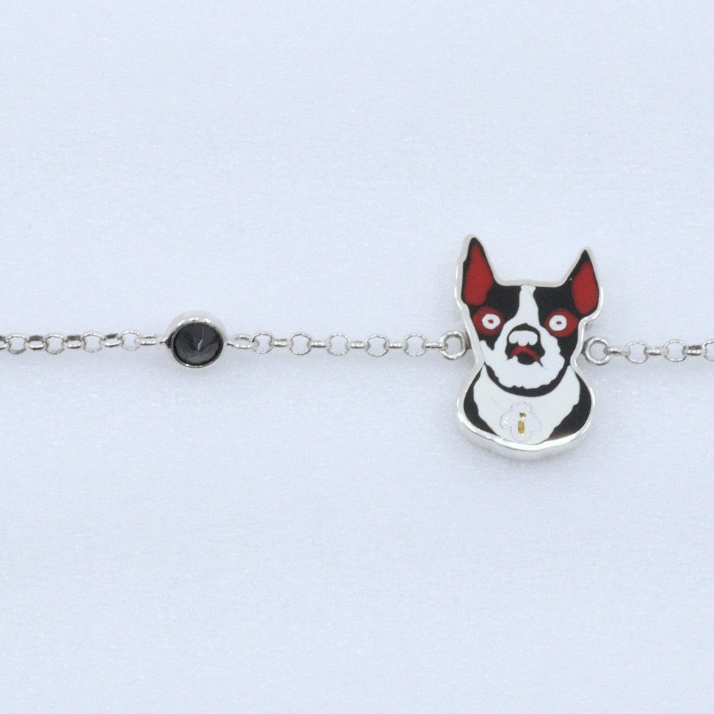 Gucci Bosco Sterling Silver And Enamel Silver Silver Bracelet Jewelry (Pre-Owned)