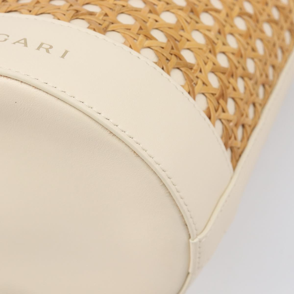 Bvlgari Serpenti Forever Bucket Leather Beige Leather Shoulder Bag Bag (Pre-Owned)