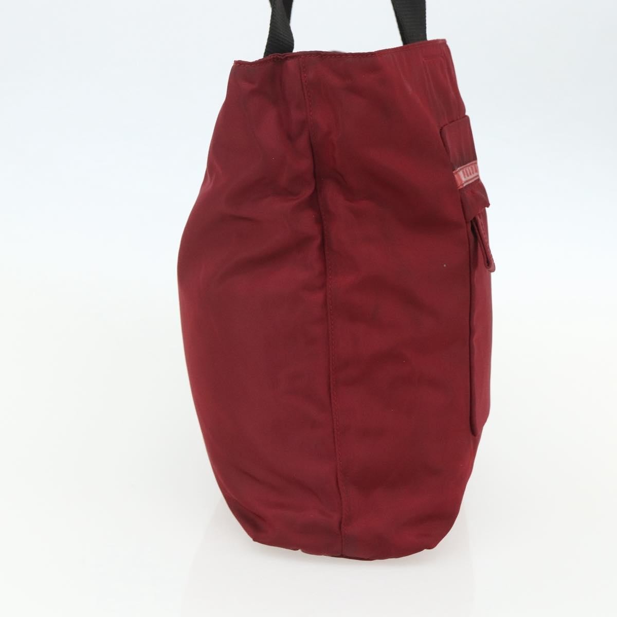 Prada Sport Nylon Red Nylon Tote Bag Bag (Pre-Owned)