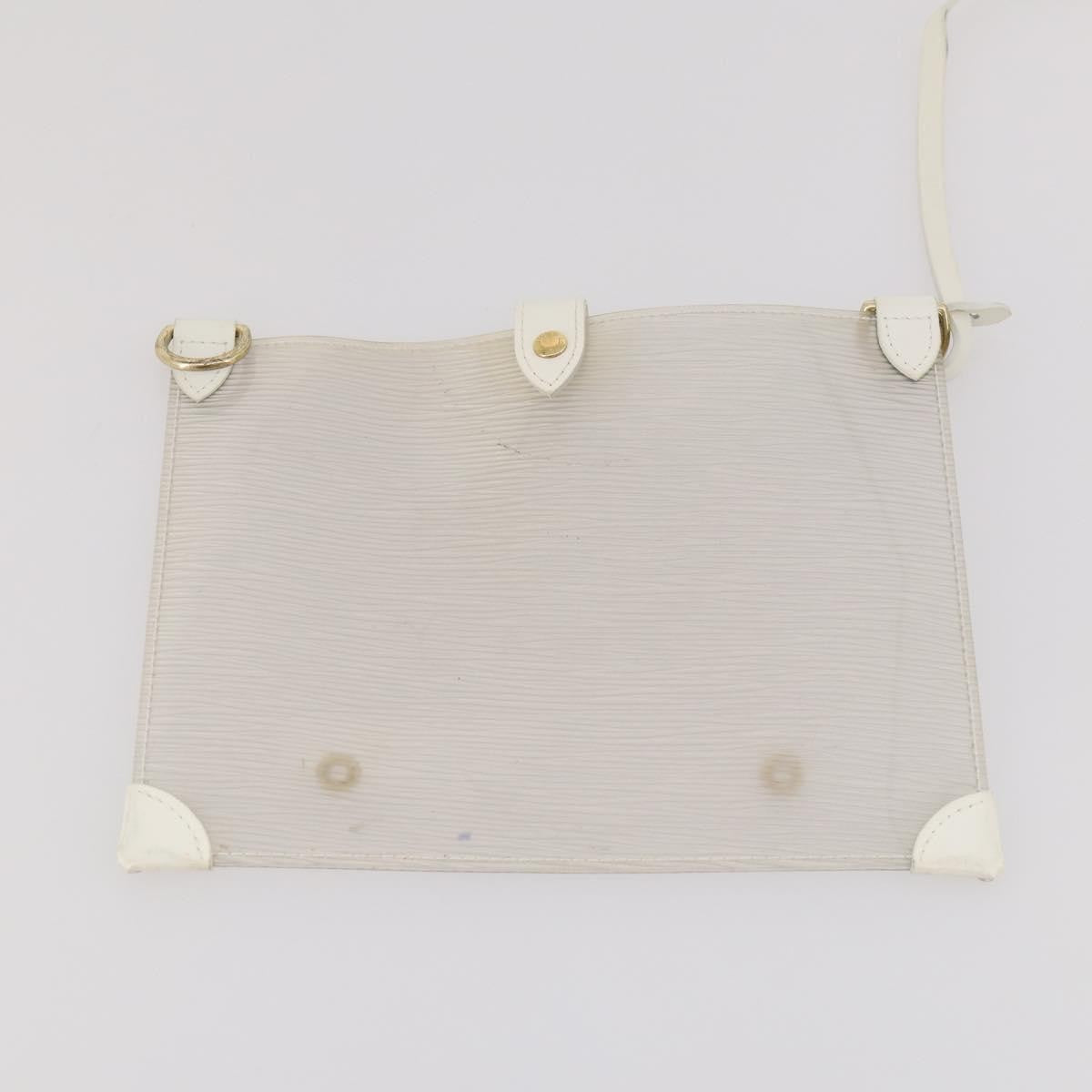 Louis Vuitton Plage Lagoon Bay Vinyl Epi Leather White Plastic Handbag (Pre-Owned)