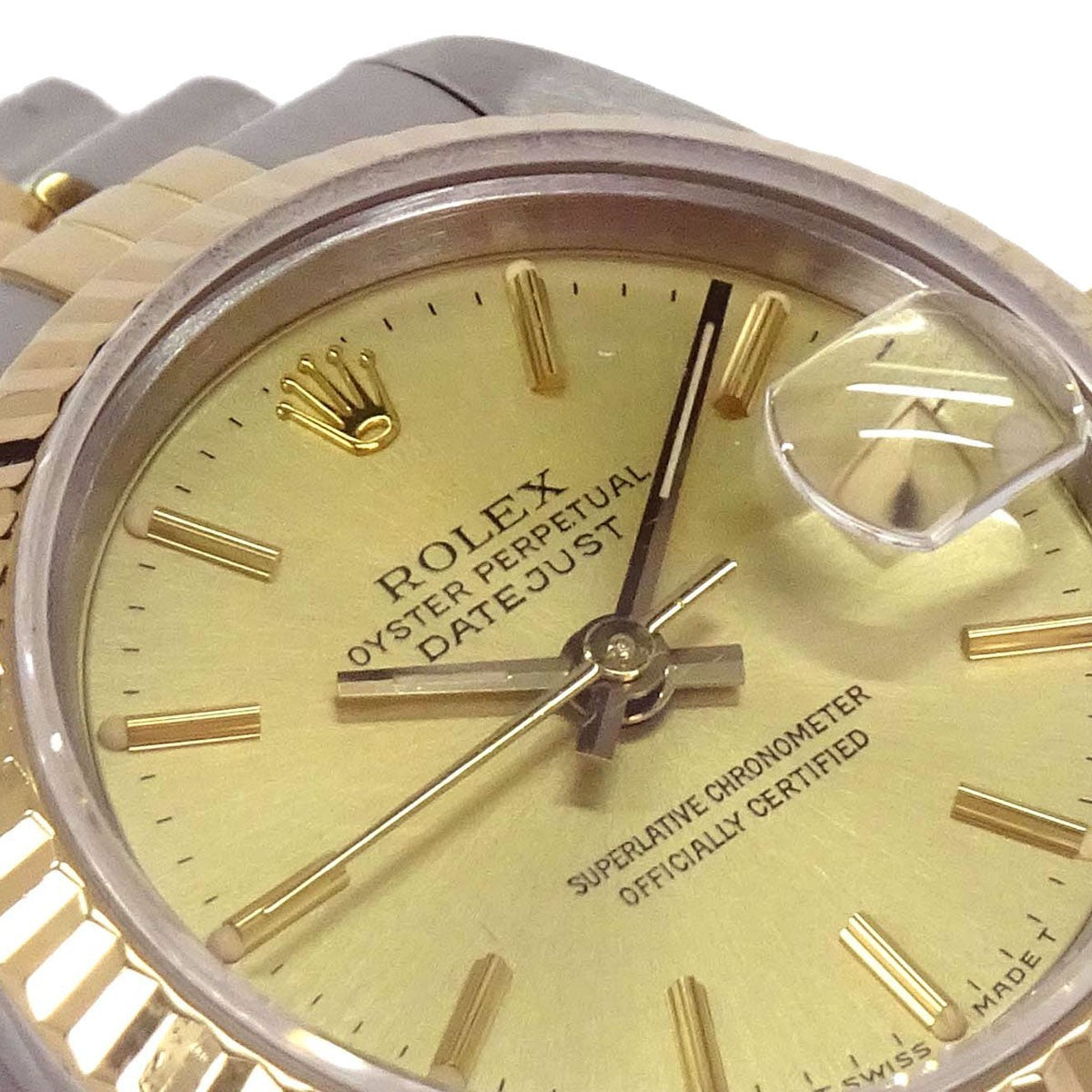 Rolex Oyster Perpetual Datejust Automatic Stainless Steel And Yellow Gold Watch (Pre-Owned)