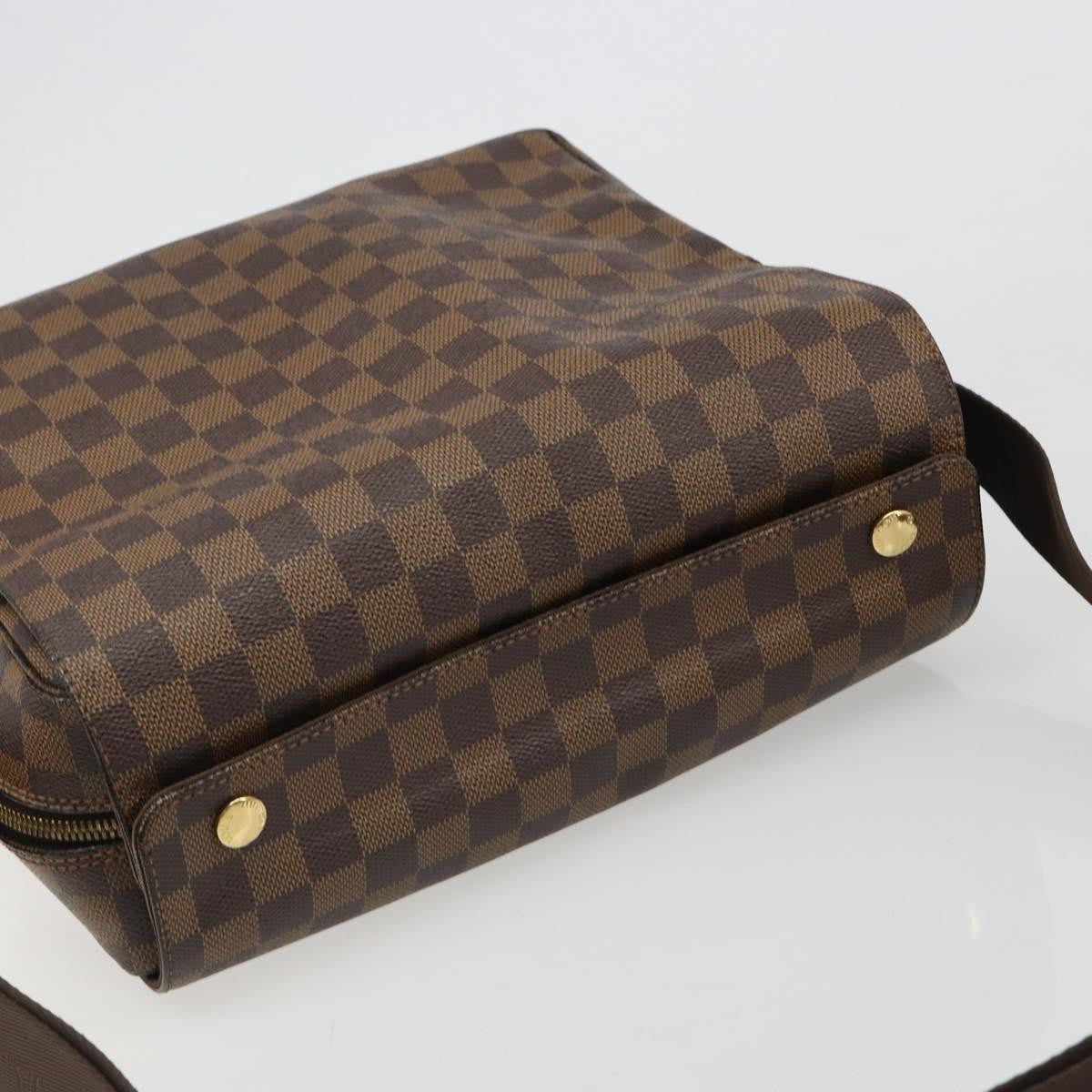 Louis Vuitton Naviglio Damier Ebene Brown Canvas Shoulder Bag Bag (Pre-Owned)
