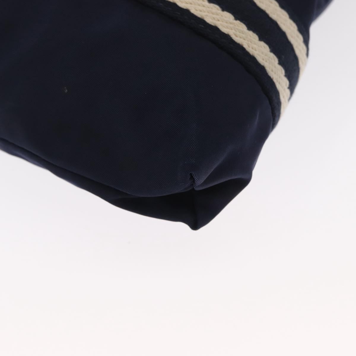 Gucci Vintage Gg Coated Canvas Navy Nylon Shoulder Bag Bag (Pre-Owned)