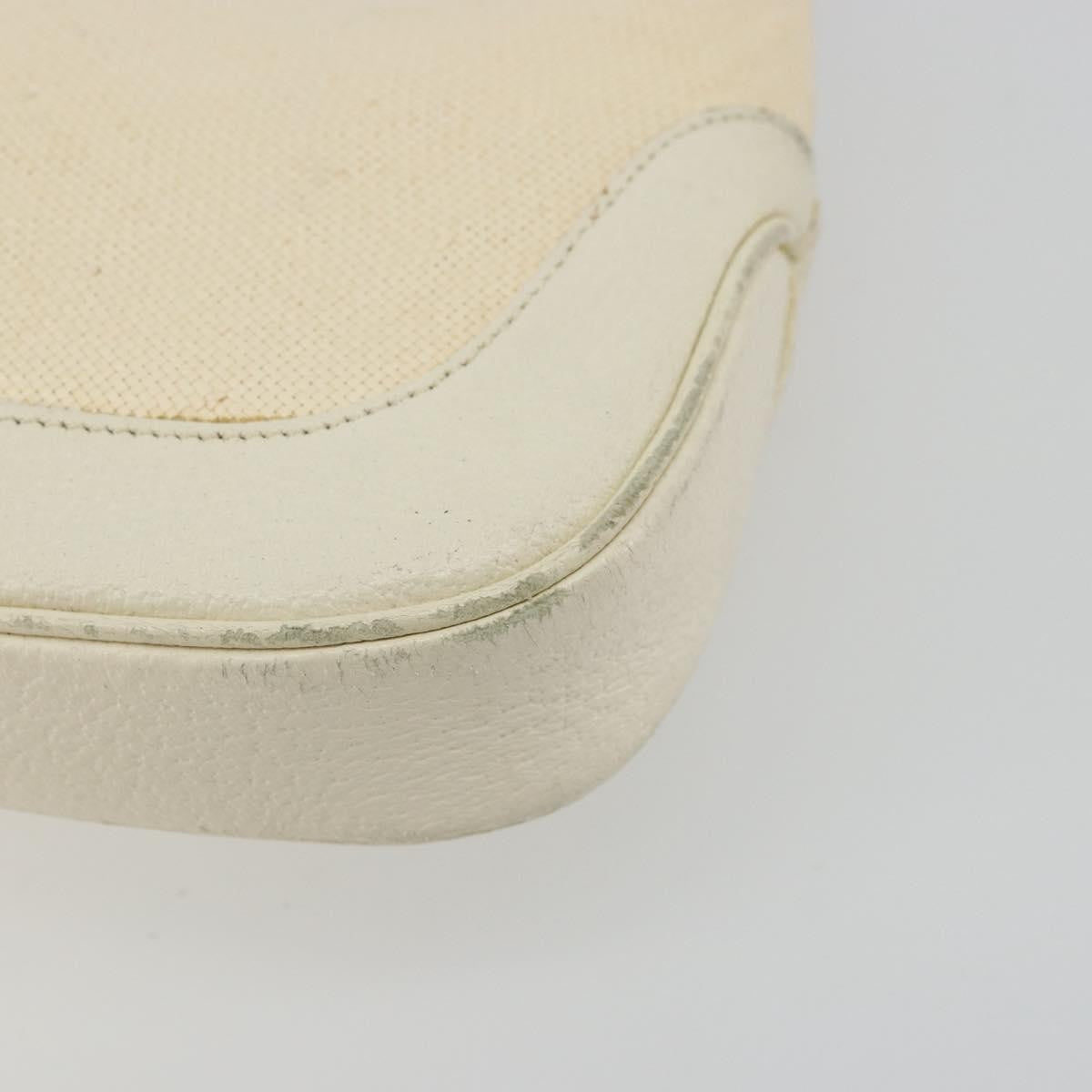Gucci Vintage Jackie Shoulder Canvas And Leather Beige Canvas Handbag (Pre-Owned)