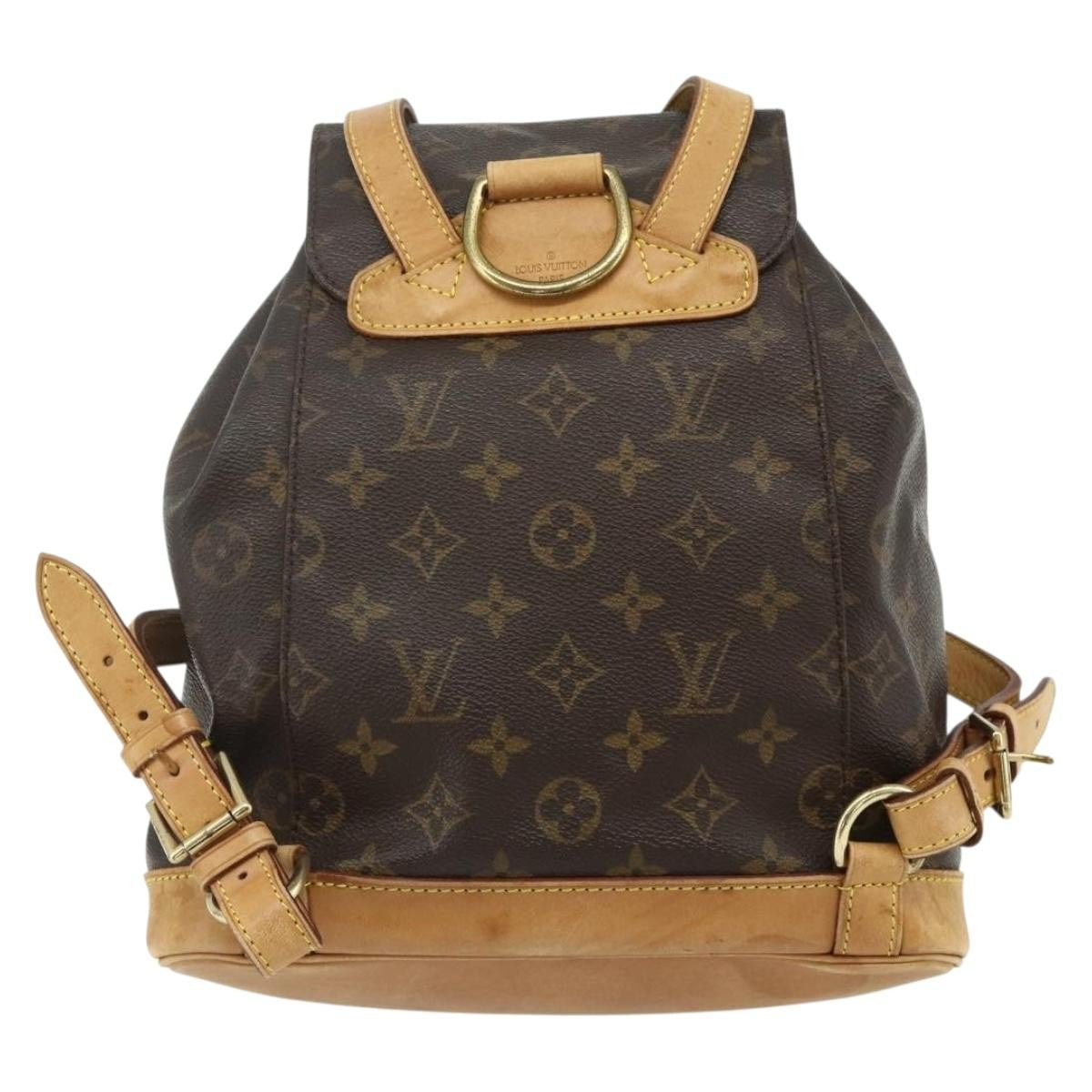 Louis Vuitton Vintage Montsouris Monogram Canvas Brown Canvas Backpack Bag (Pre-Owned)