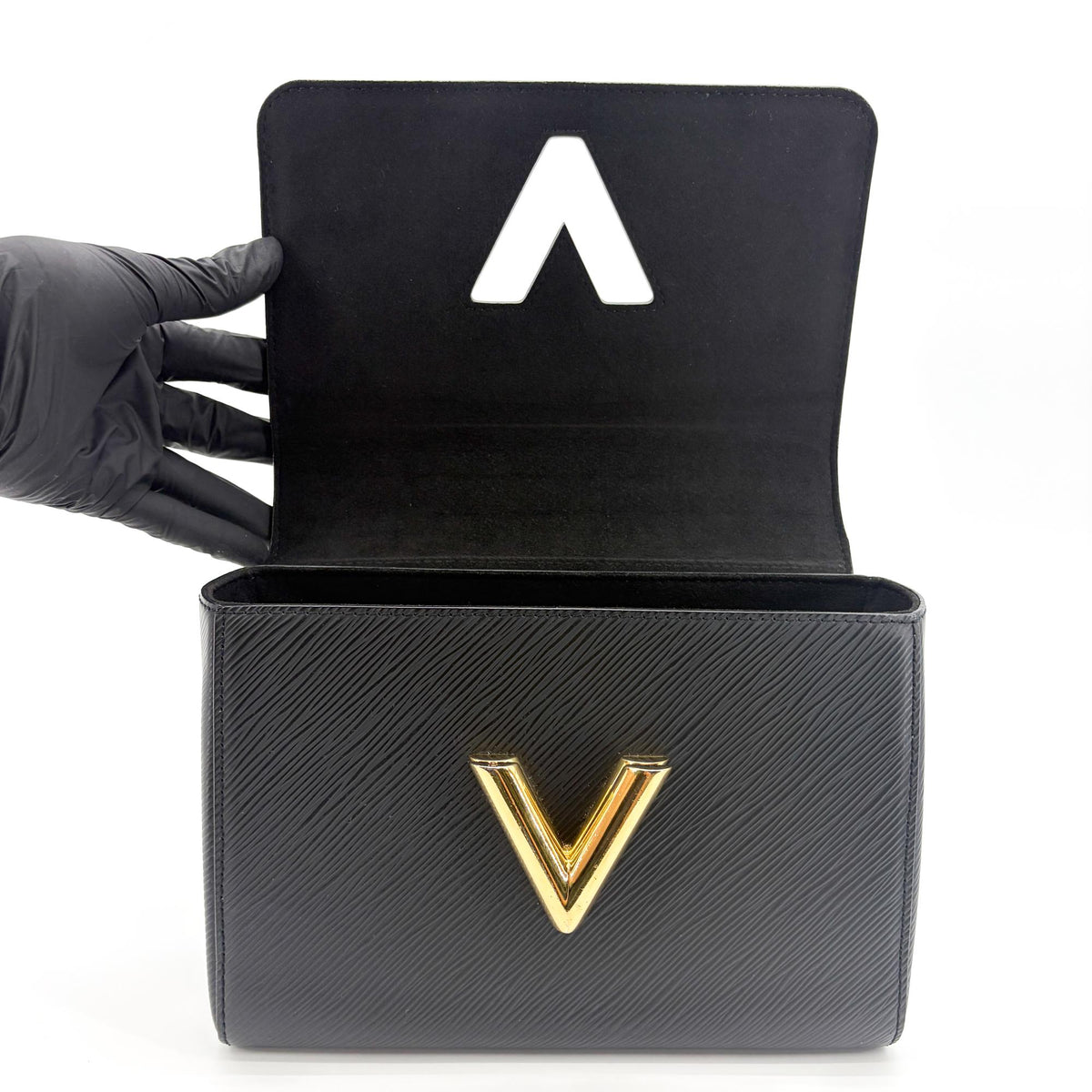 Louis Vuitton Twist Epi Leather Black Leather Handbag (Pre-Owned)