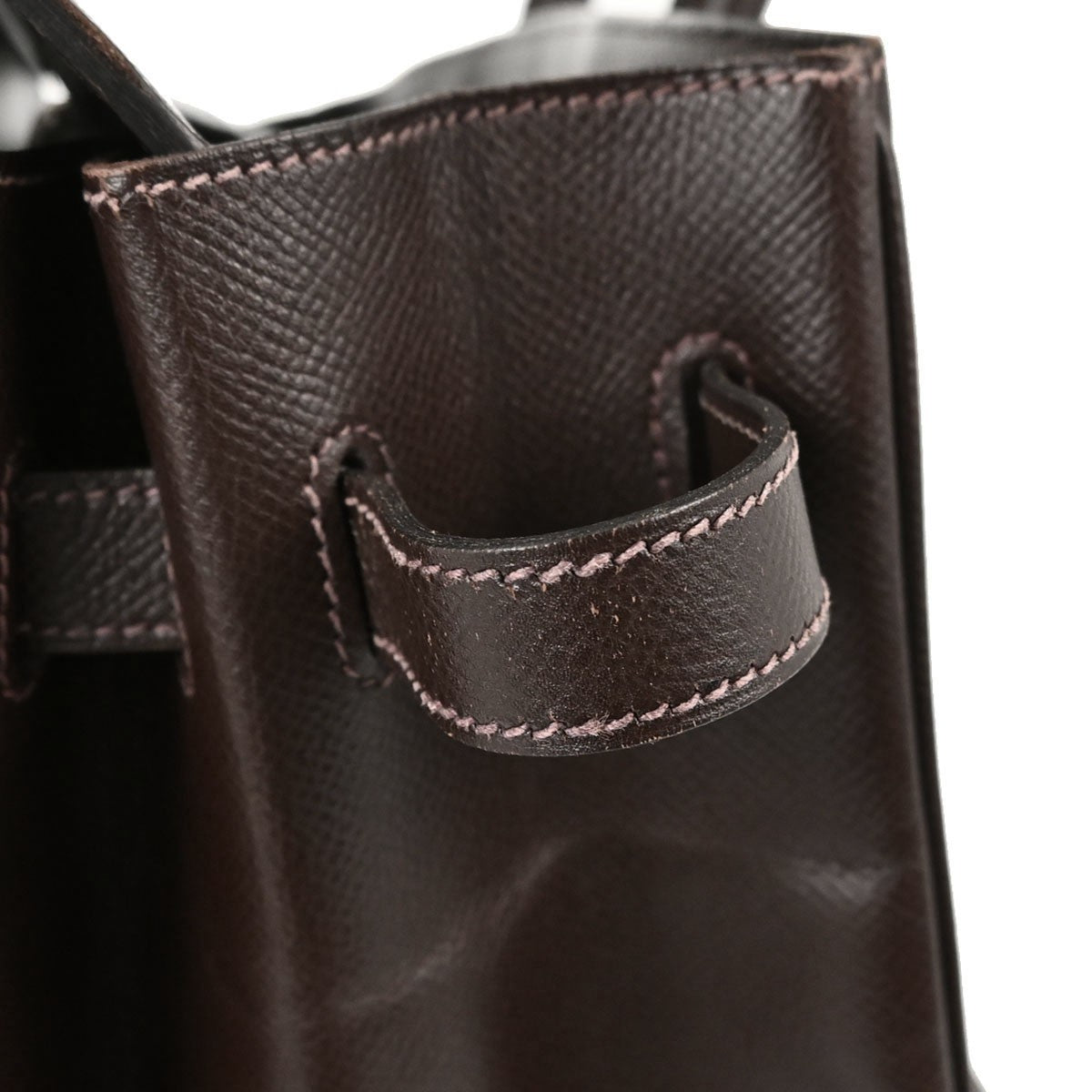 Hermes Birkin Brown Courchevel With Gold Hardware Brown Leather Handbag (Pre-Owned)