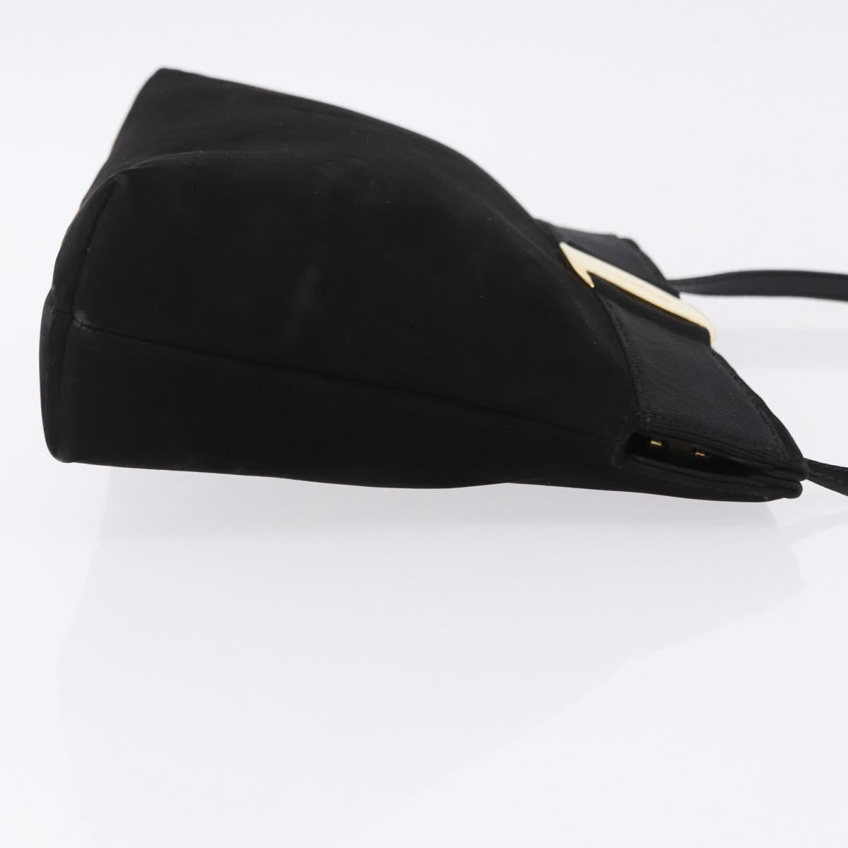 Salvatore Ferragamo Vala Suede Black Suede Shoulder Bag Bag (Pre-Owned)