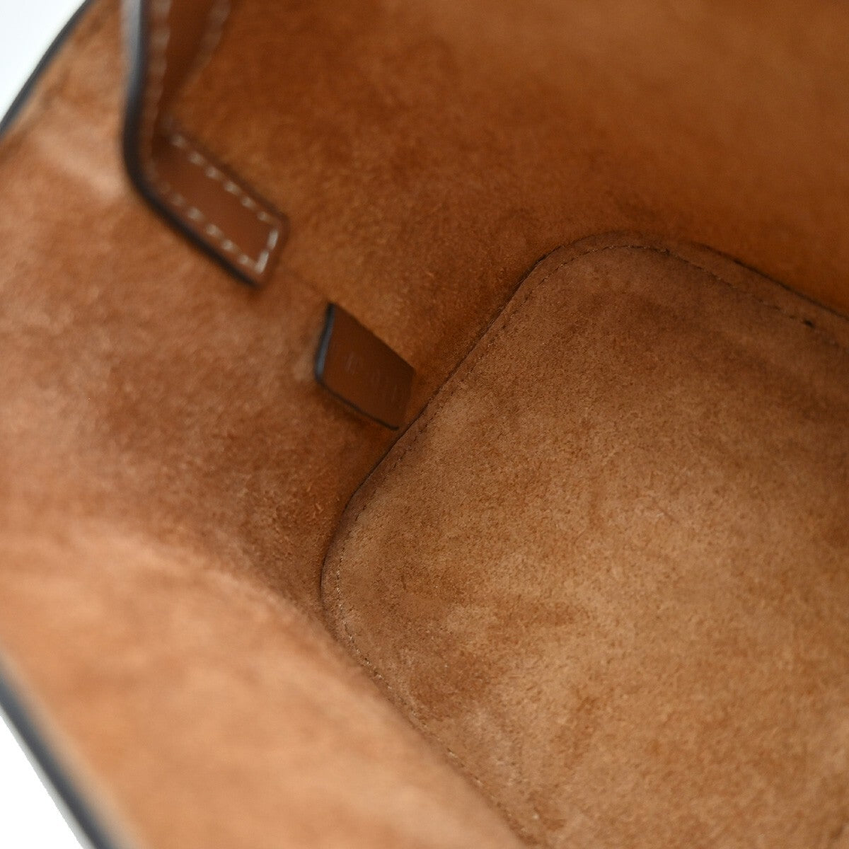 Celine Cuir Triomphe Box Leather Brown Leather Handbag (Pre-Owned)