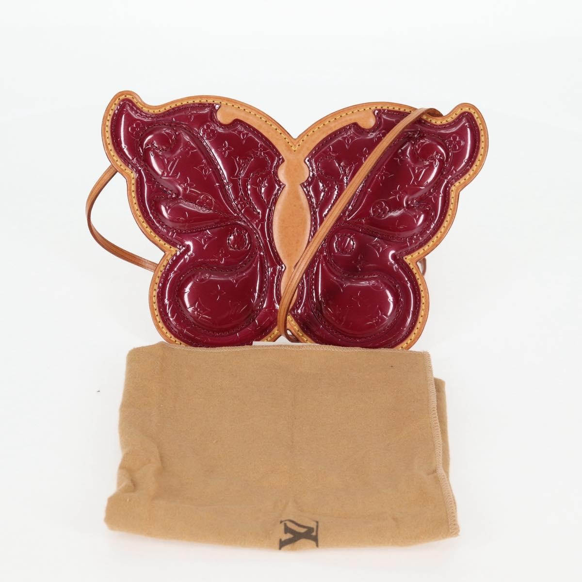 Louis Vuitton Conte De Fees Butterfly Monogram Vernis Burgundy Patent_Leather Clutche & Pouche Bag (Pre-Owned)
