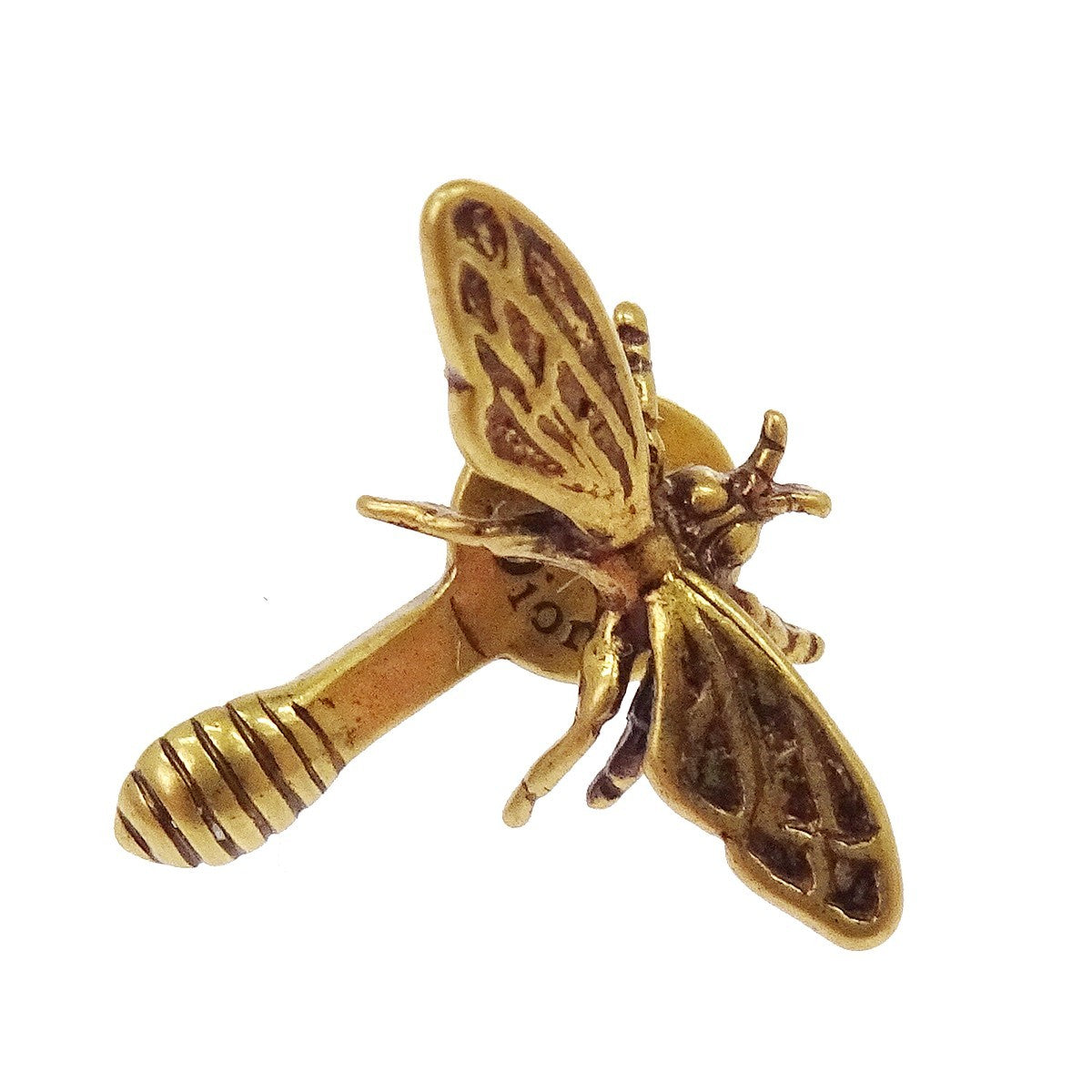 Christian Dior J'adior Bee Stud Metal Gold Gold_Plated Earrings Jewelry (Pre-Owned)