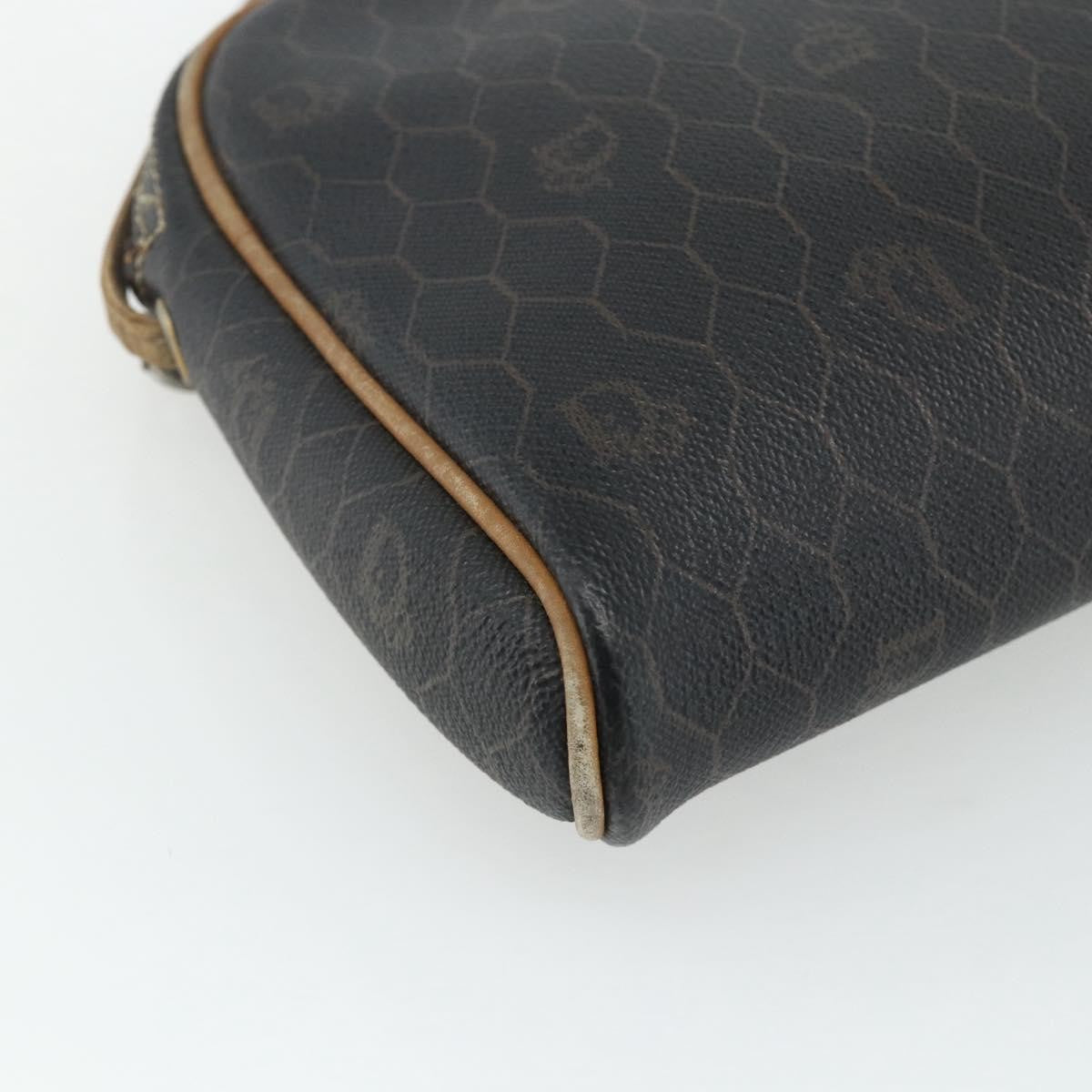Christian Dior Vintage Honeycomb Canvas Black Canvas Shoulder Bag Bag (Pre-Owned)