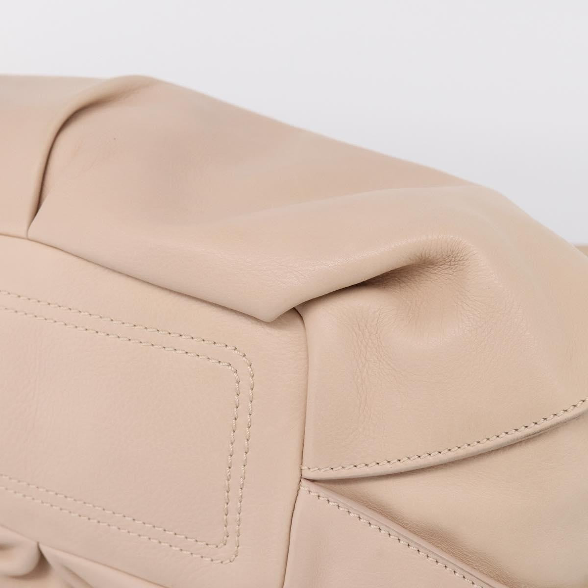Celine Bittersweet Leather Beige Leather Handbag (Pre-Owned)