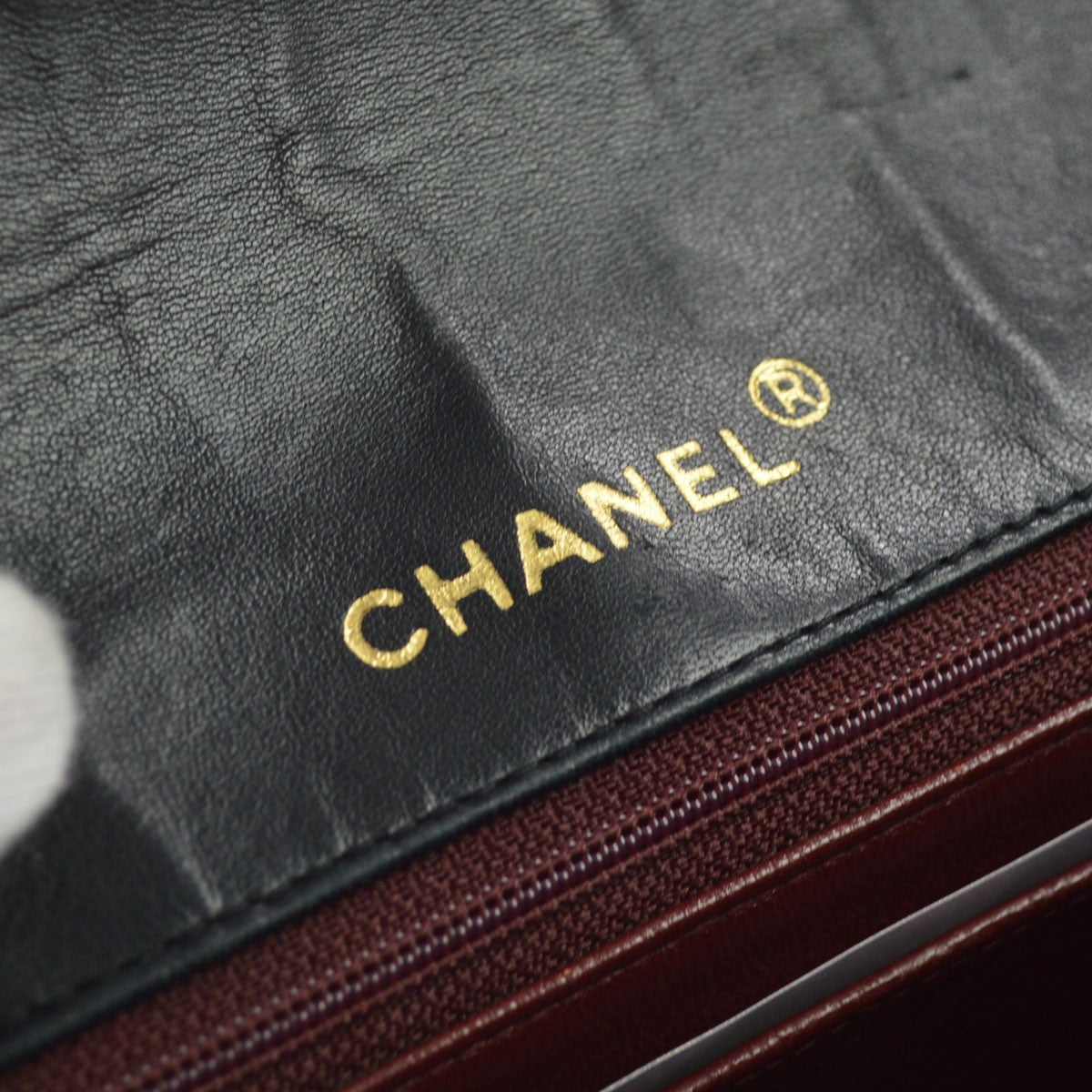 Chanel Diana Flap Quilted Lambskin Black Leather Handbag (Pre-Owned)