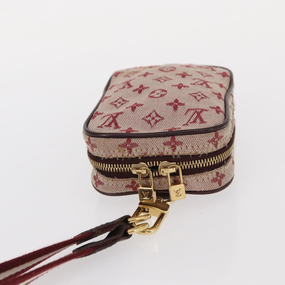 Louis Vuitton Camera Mini Lin Red Canvas Clutche & Pouche Bag (Pre-Owned)