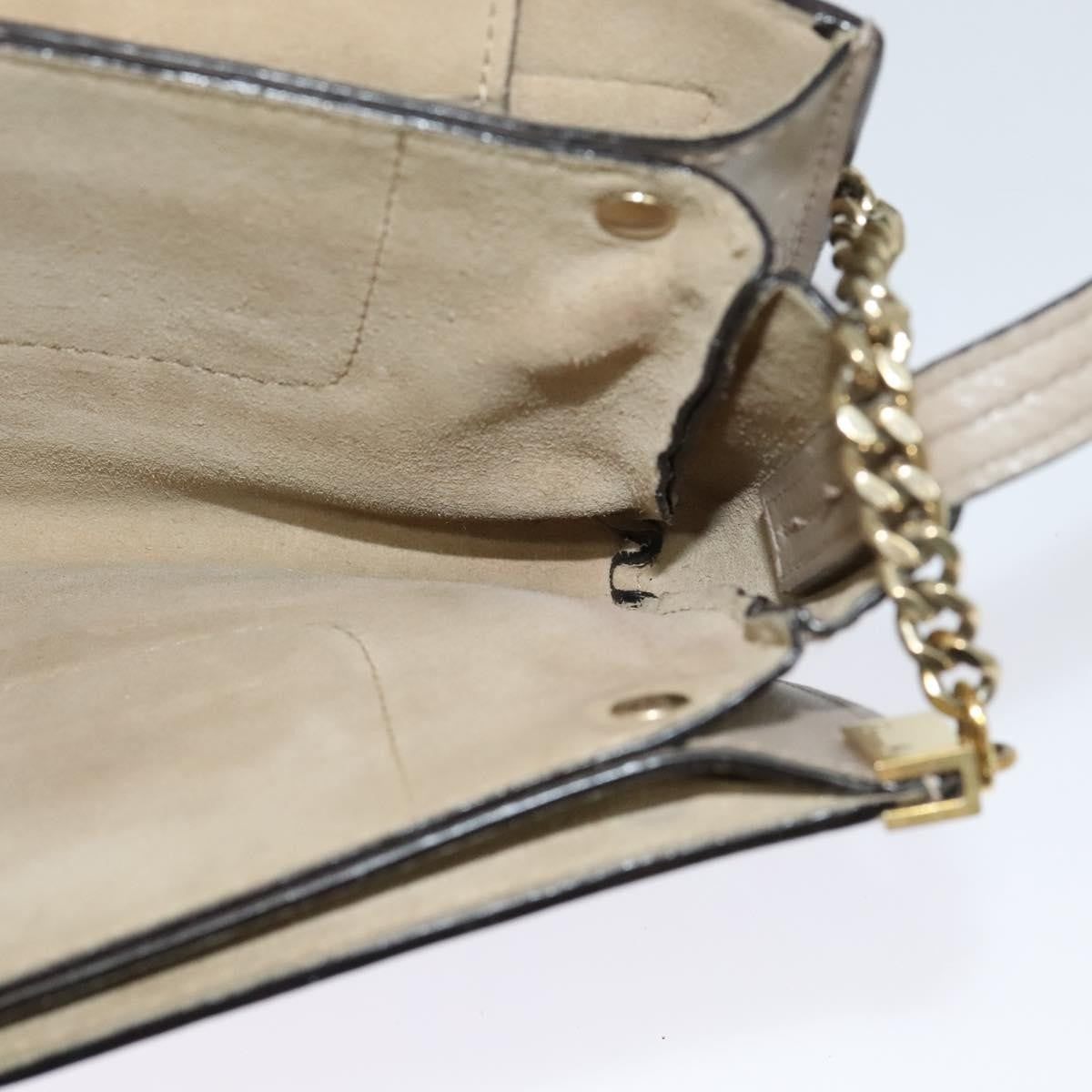 Chloe Faye Leather And Suede Gray Suede Shoulder Bag Bag (Pre-Owned)