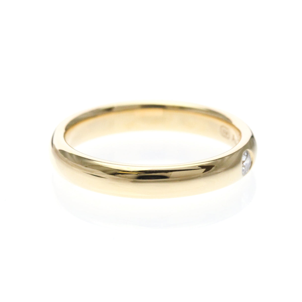 Harry Winston Single Diamond Band Platinum With Diamond Gold Pink_Gold Ring Jewelry (Pre-Owned)