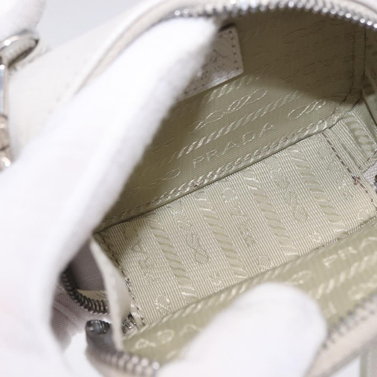 Prada Brique Camera Crossbody Bag Saffiano Leather Beige Leather Clutche & Pouche Bag (Pre-Owned)